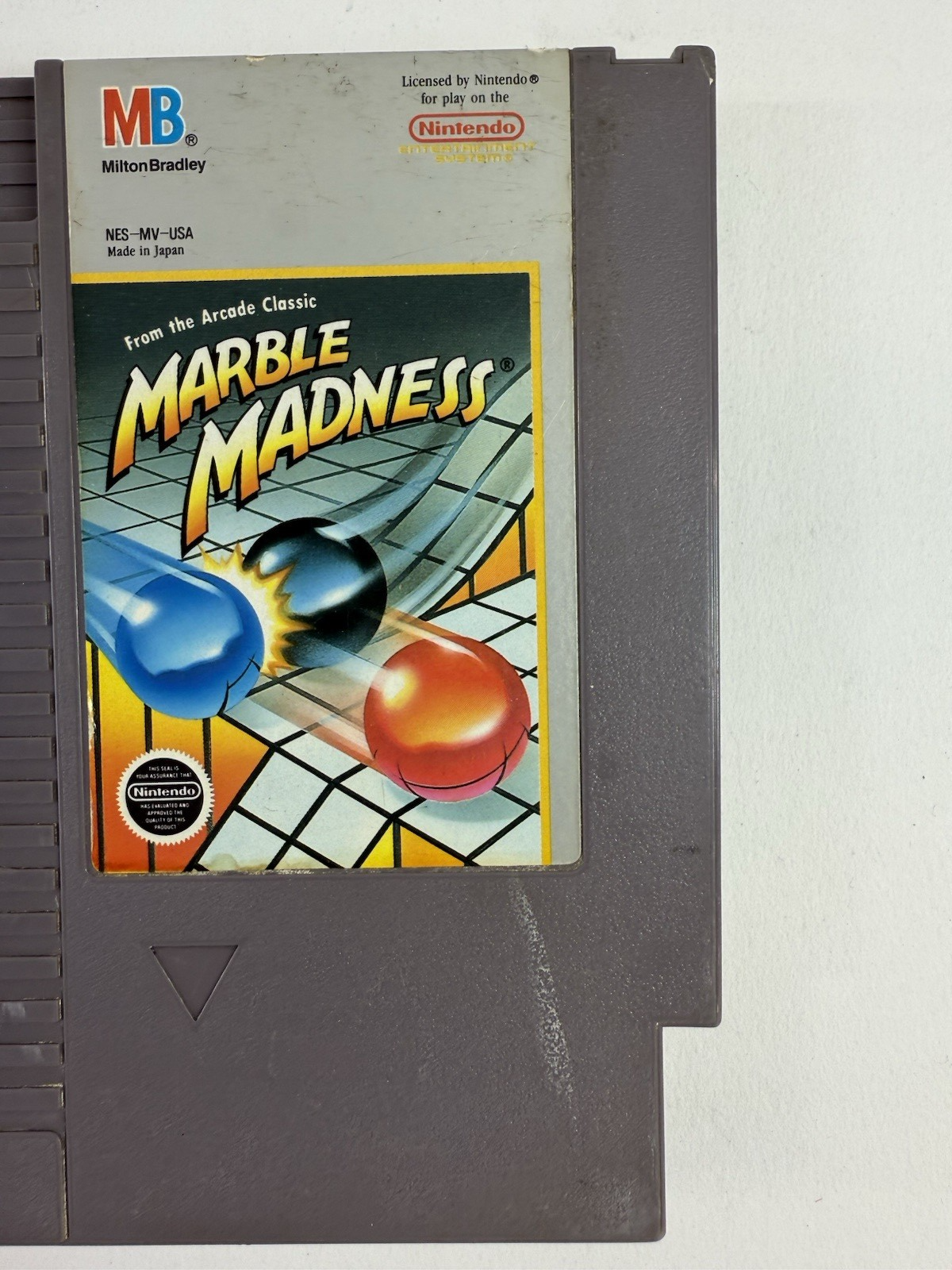 Marble Madness (Nintendo NES, 1989) Game Cartridge - Tested and Working
