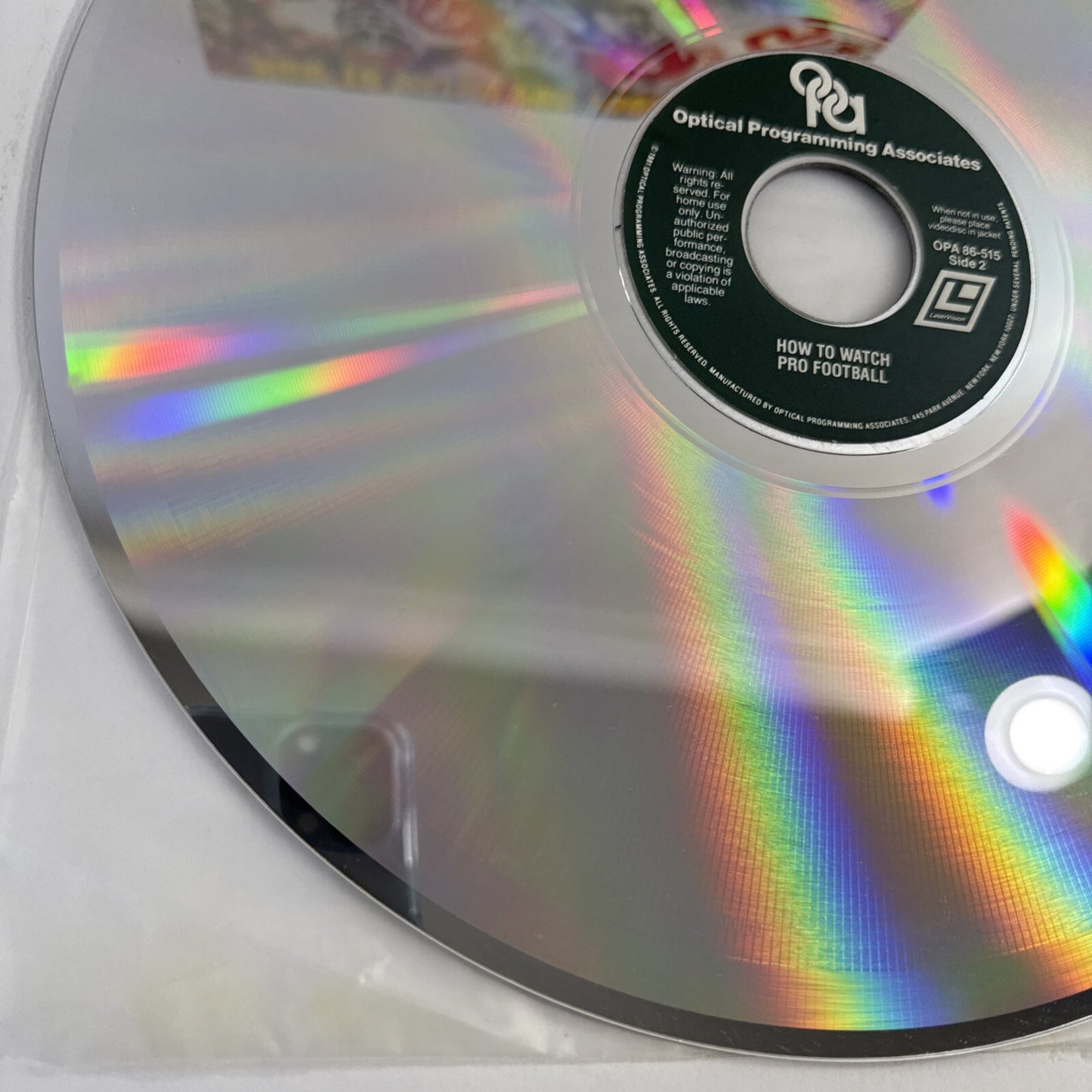 How to Watch Pro Football (Laserdisc, 1980) Tested and Working