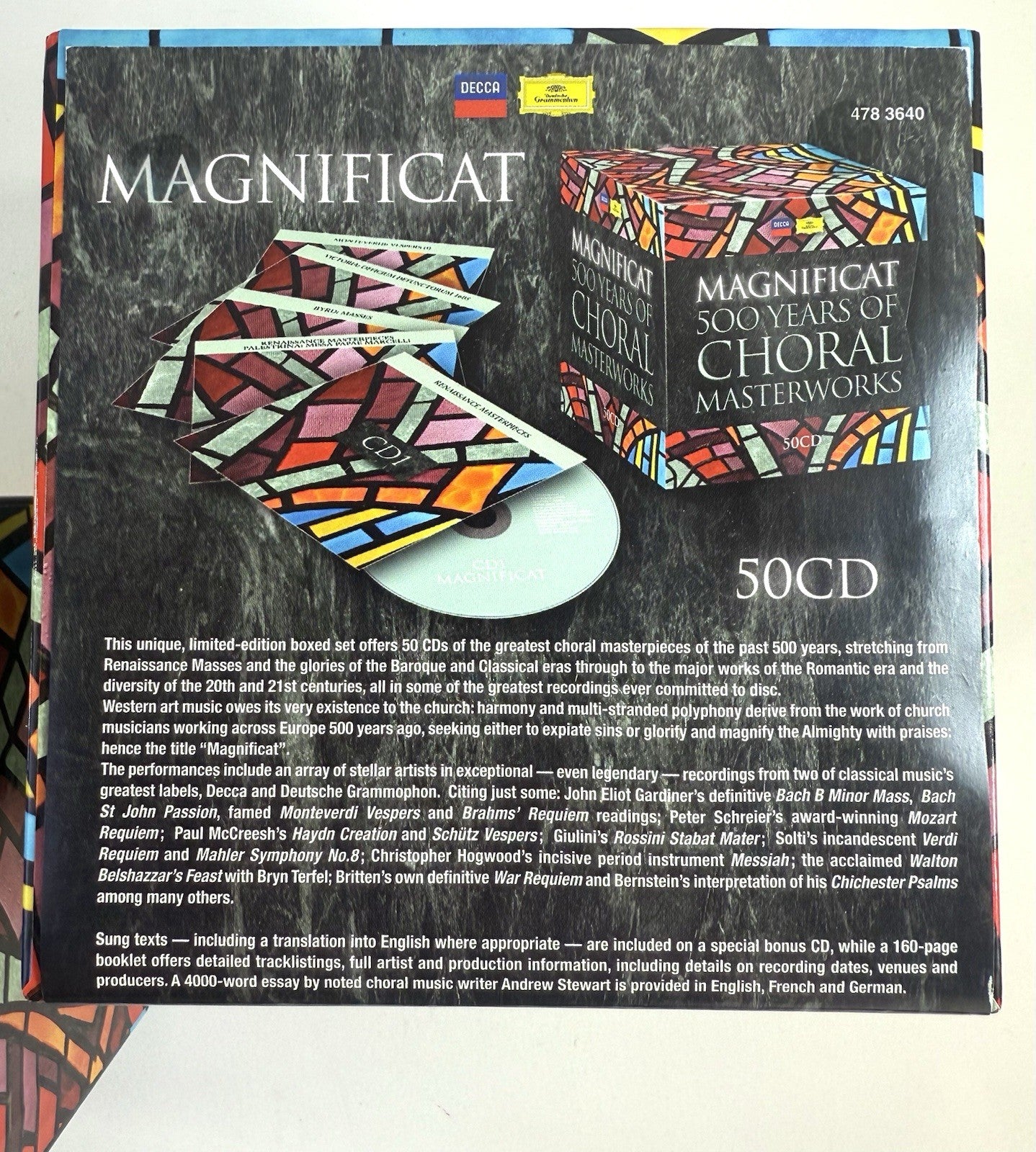 Decca/DGG Magnificat 500 Years Of Choral Masterworks 50 CD Set + CDRom & Booklet