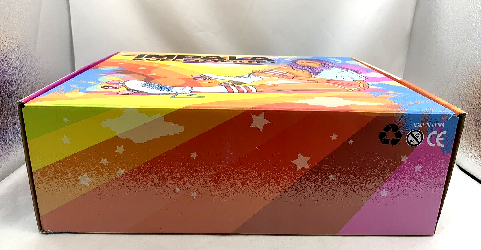 Impala Rollerskates Size 10 A126-58817 Pink/Yellow Vegan Quad Skates - New