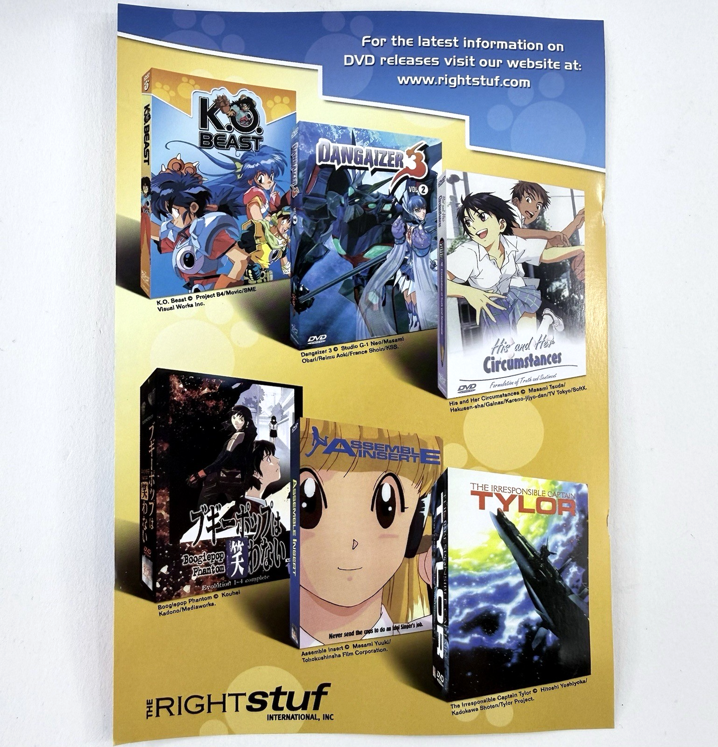 K.O. Beast Vol. 1: Password to Treasure (DVD, 2003) Sub/Dub Anime - Tested
