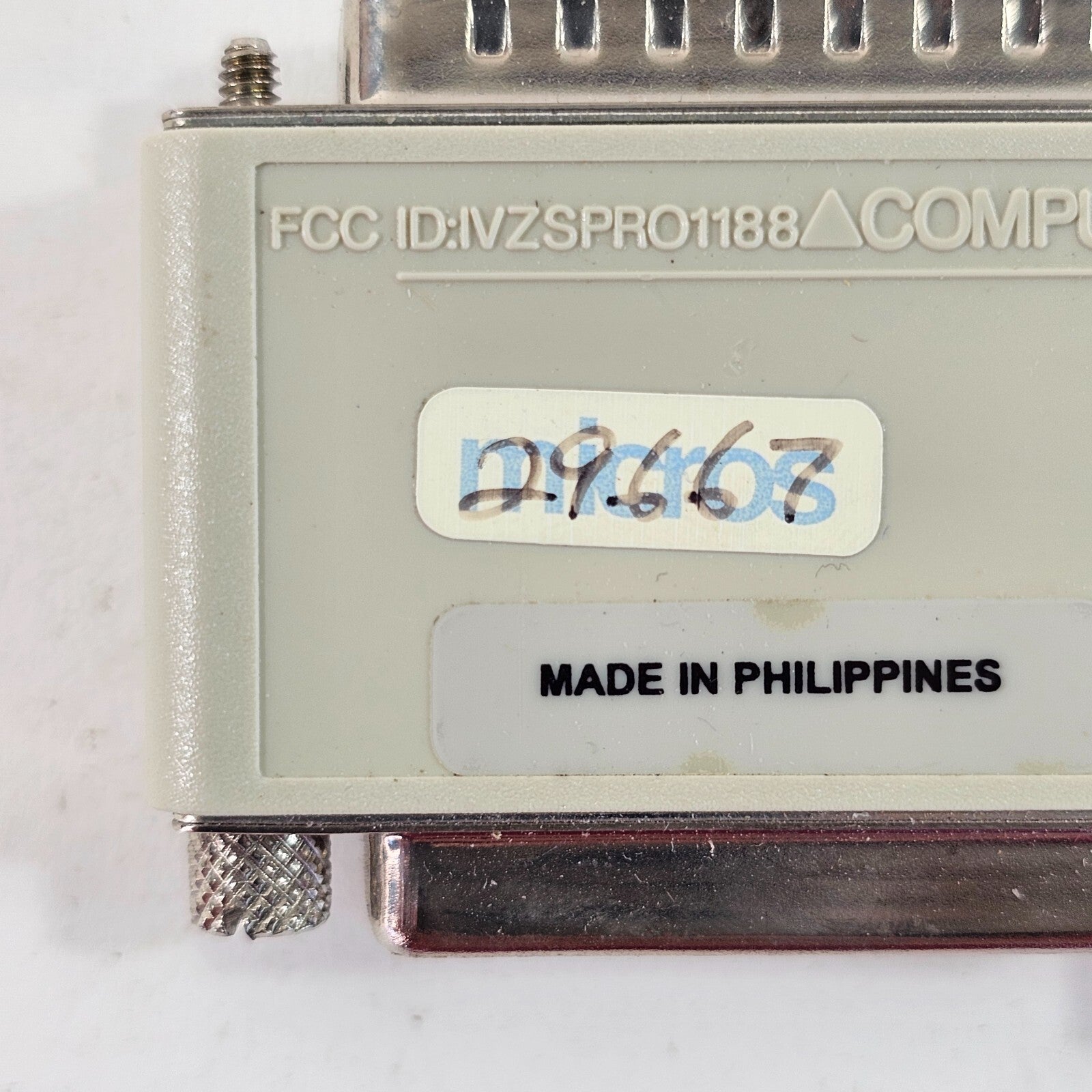 Rainbow Technologies Sentinel SuperPro Parallel Port Security Adapter SRB04366