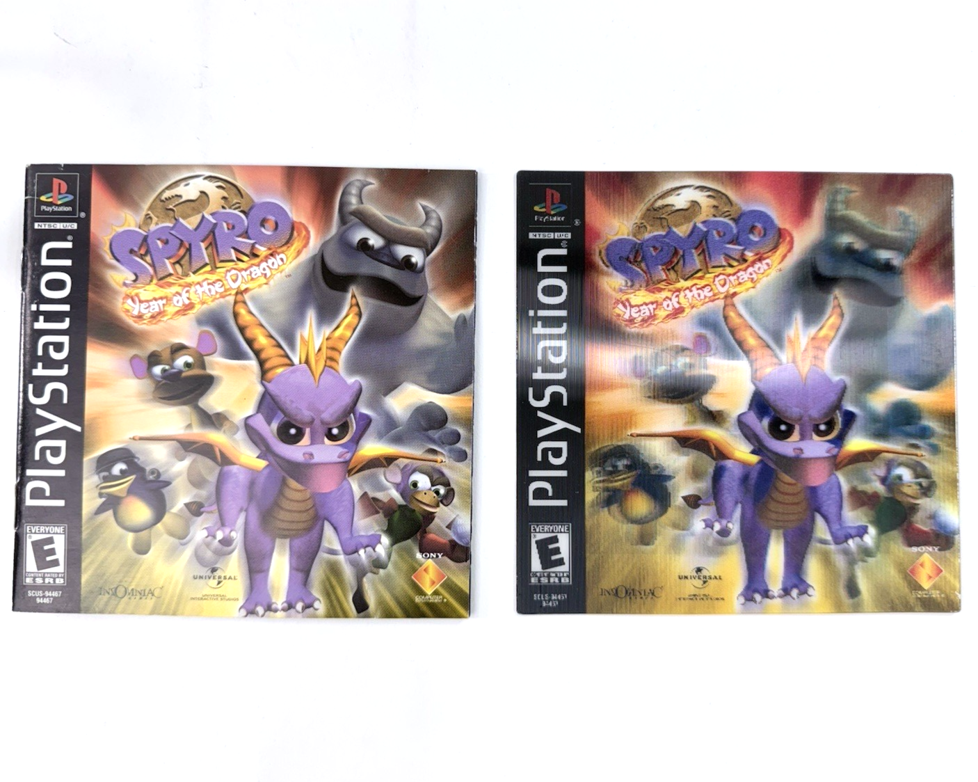 Spyro: Year of the Dragon (PlayStation, 2000) Game Case Manual Limited 3D Insert