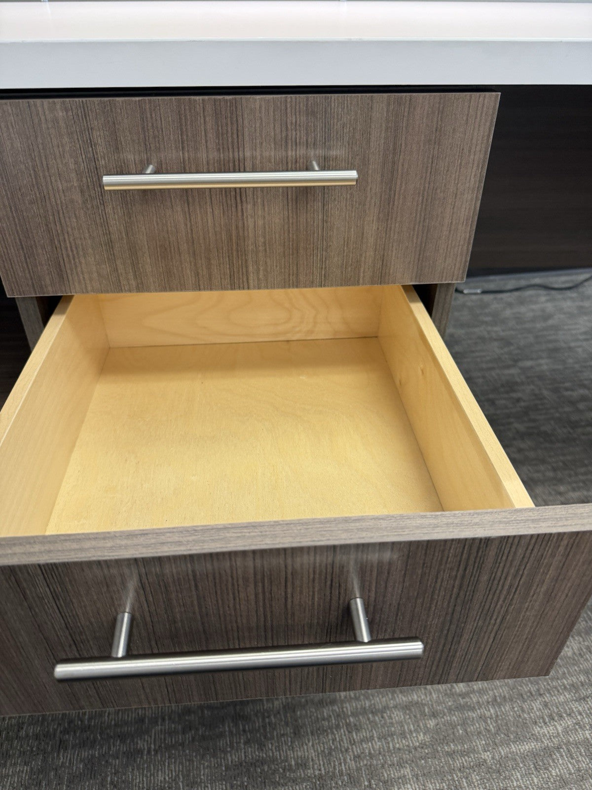 Modern 72” Executive Credenza Desk With Hutch - Local Pickup Only