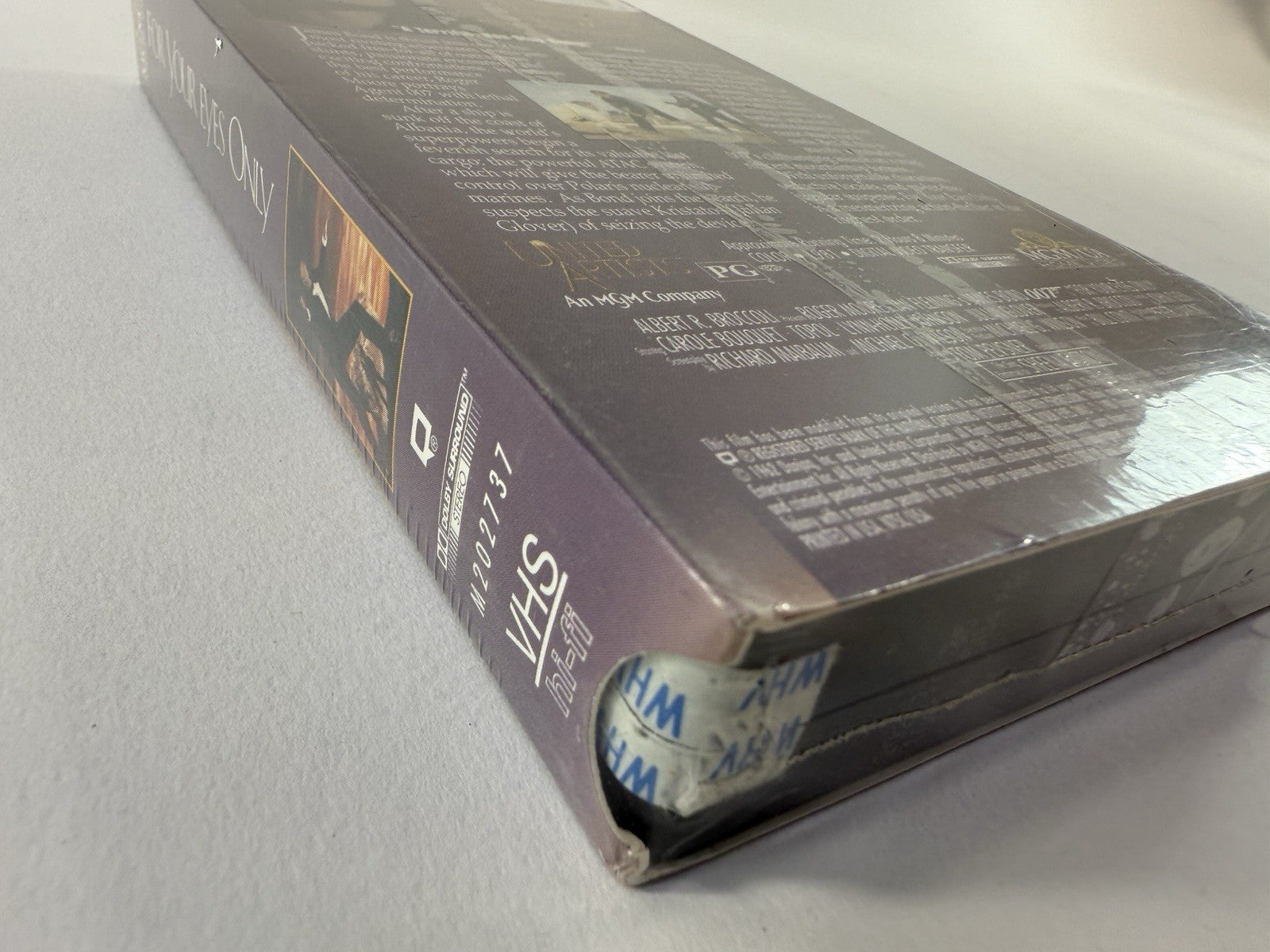 For Your Eyes Only (VHS, 1996) New, Factory Sealed - Roger Moore James Bond Film