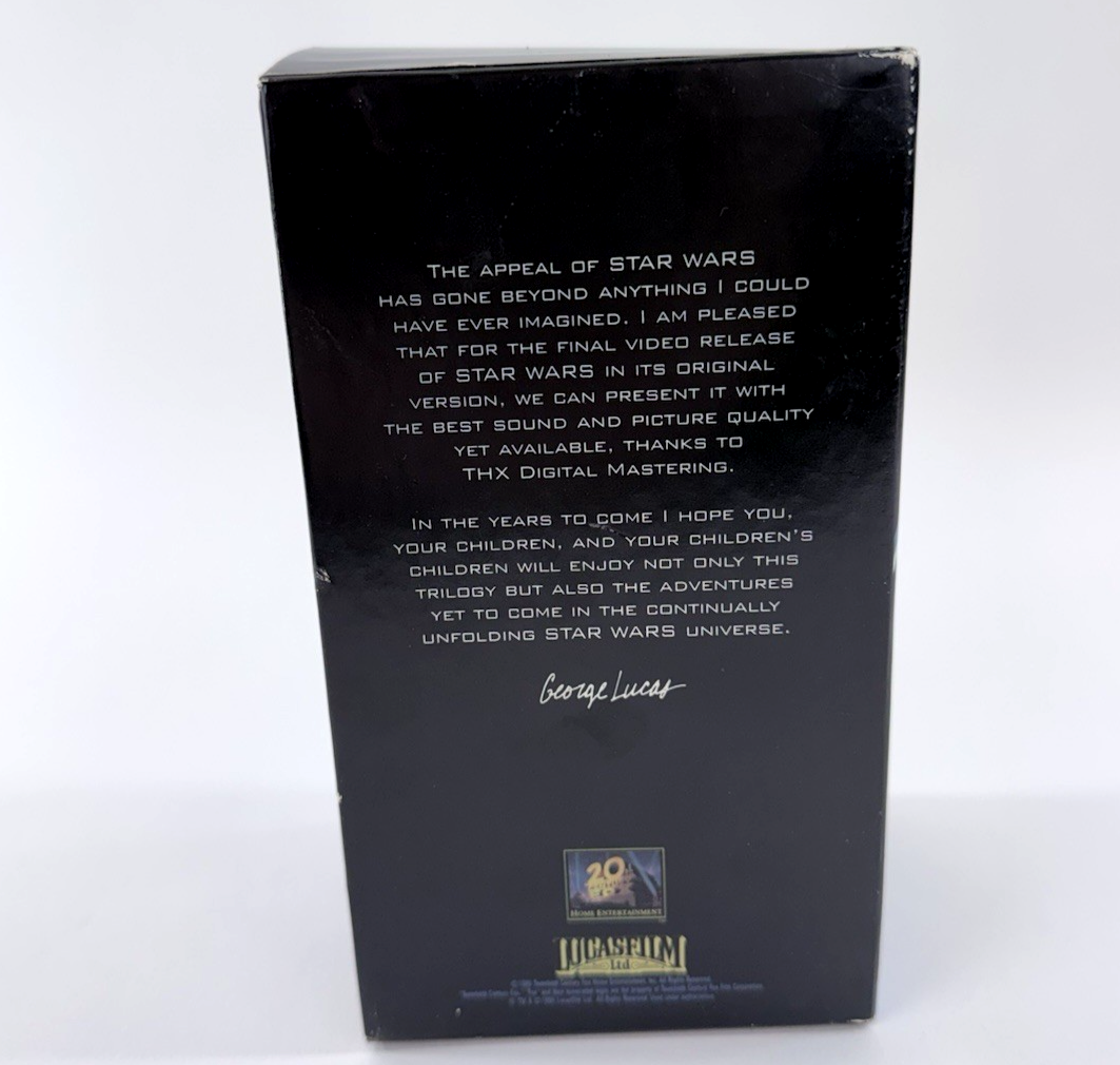 Star Wars Trilogy (VHS, 1995) Fox Video Theatrical 3-Tape Set Box Set - Tested