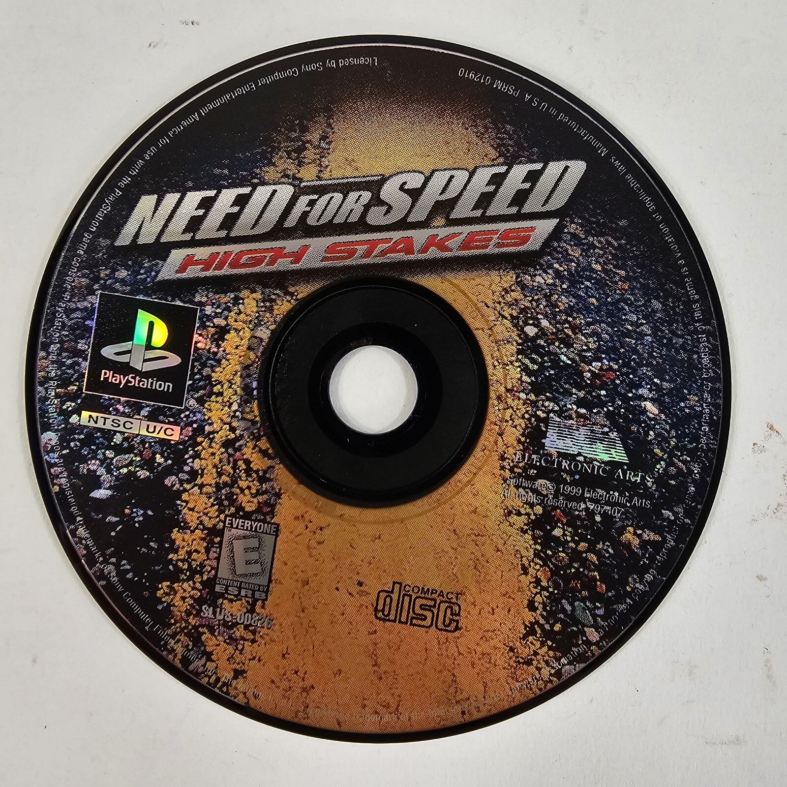 Need for Speed High Stakes (Playstation, 1999) Game Disc