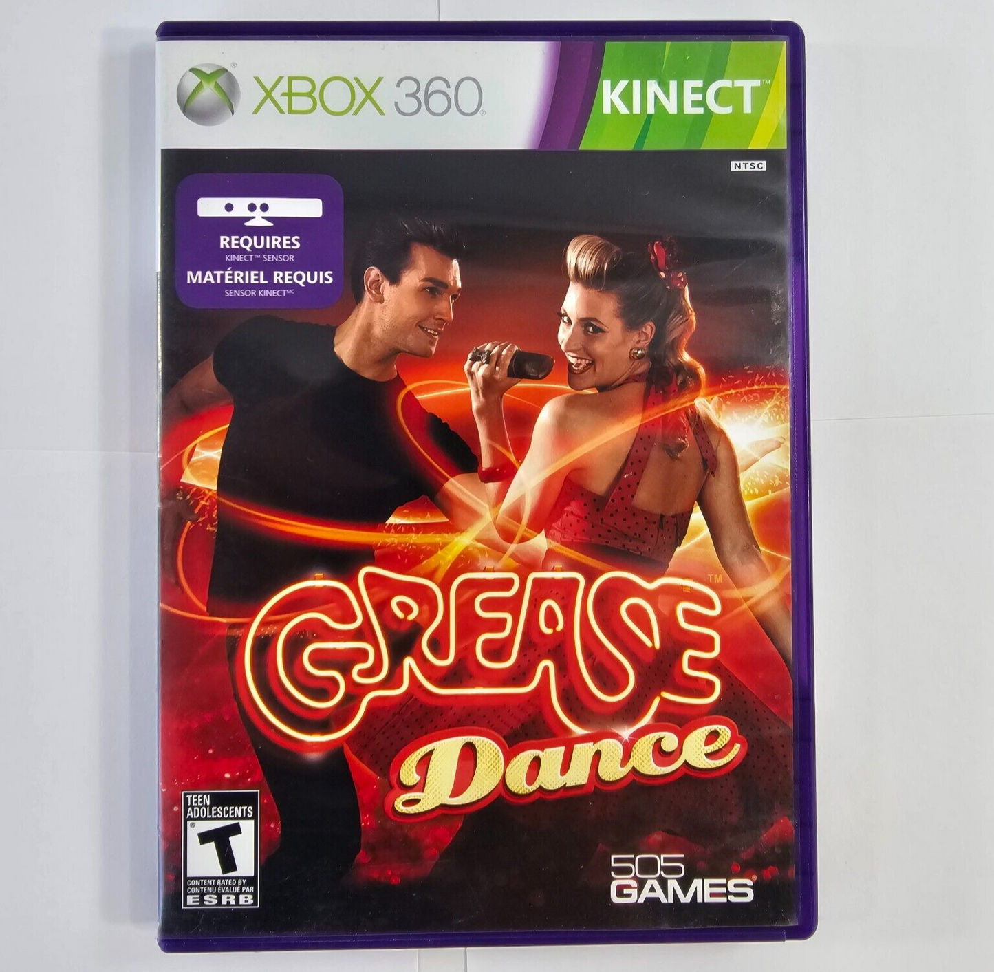 Grease: Dance (Microsoft Xbox 360, 2011) Game Case Manual - Tested - Kinect Game