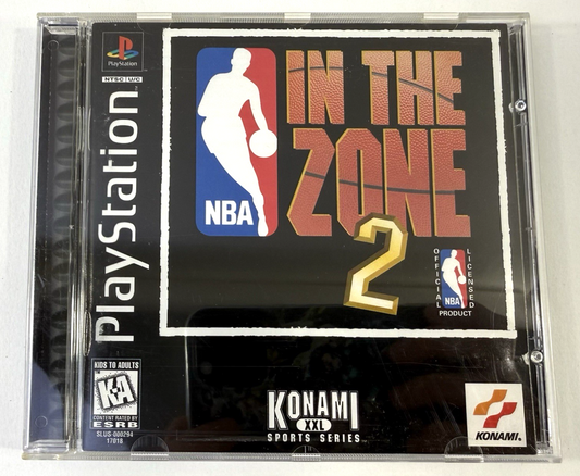 NBA: In the Zone 2 (Sony PlayStation 1, 1996) Game Case Manual Registration Card