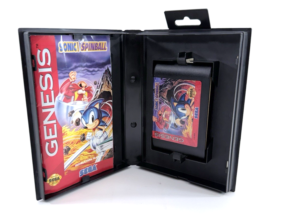 Sonic Spinball (Sega Genesis, 1993) Game Case Manual Insert - Tested and Working