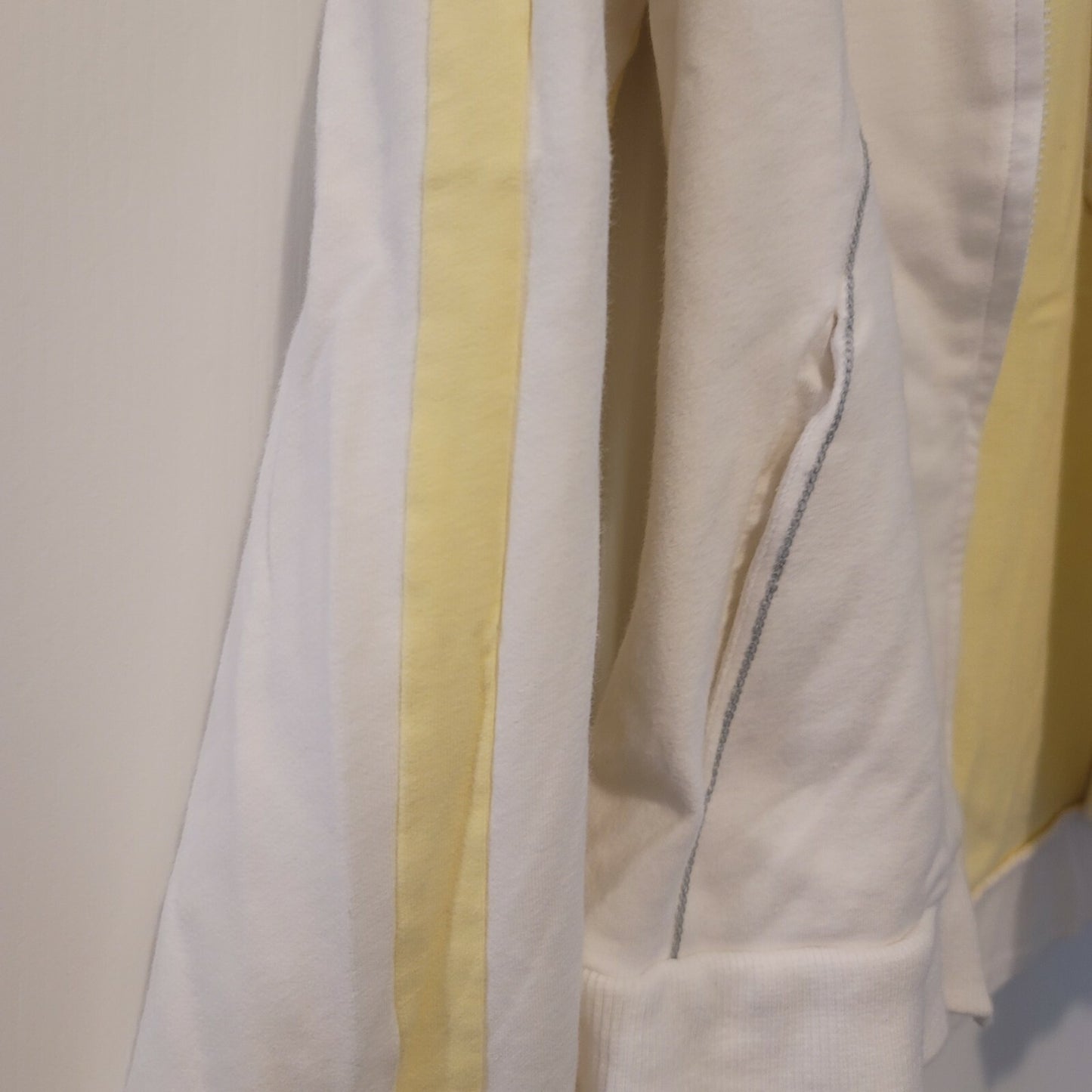 FILA Women's Large White and Yellow Full Zip Sports Jacket