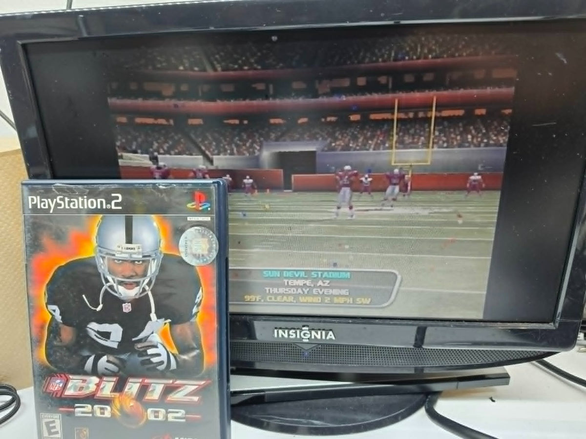 NFL Blitz 2002 (PlayStation 2, 2001) Game Case Manual Registration Card - Tested
