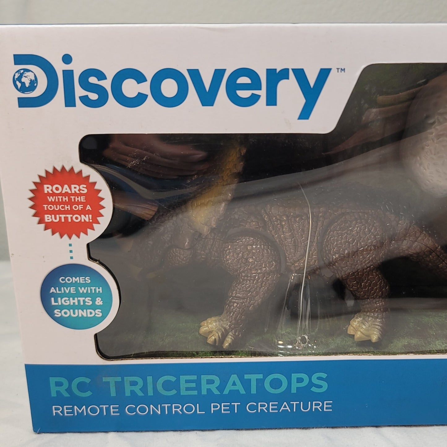 Discovery - RC Triceratops Remote Control Pet - Lights/Sounds/Roars READ DESC.