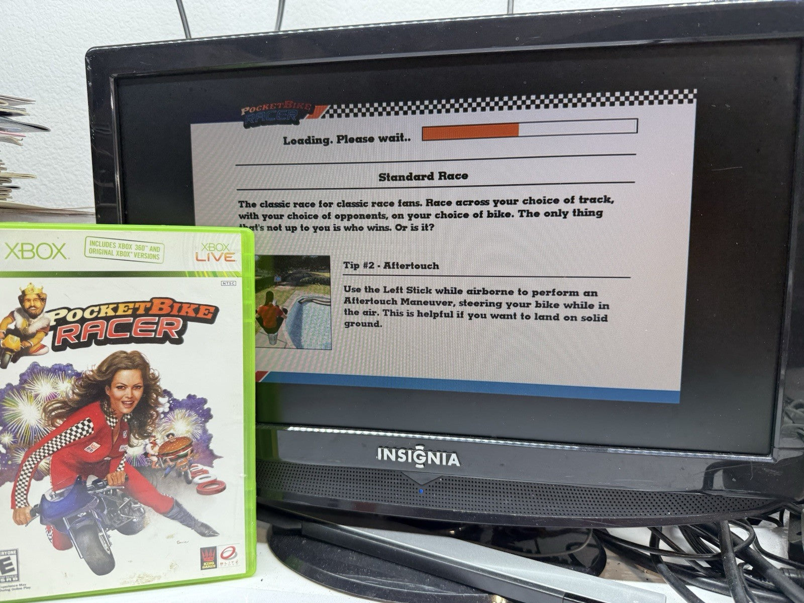 Pocketbike Racer (Microsoft Xbox 360, 2006) Game, Case, Manual - Tested