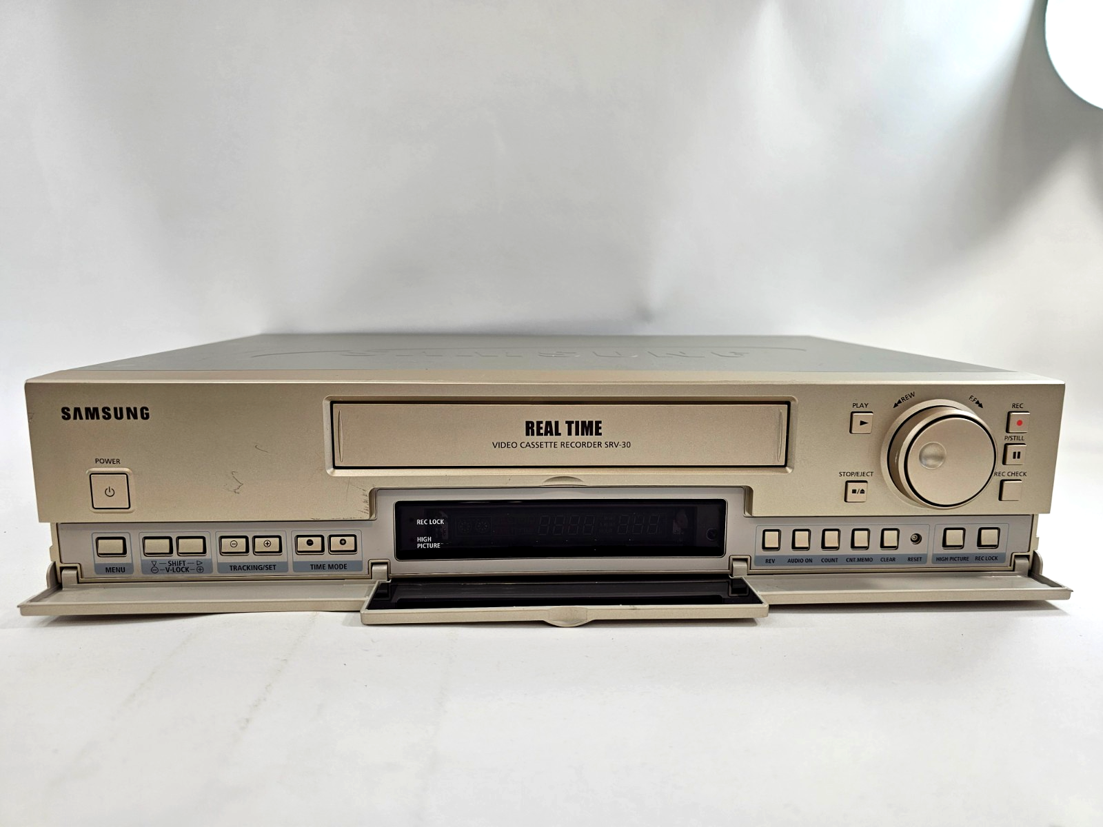 Samsung SRV-30 Real Time Video Cassette Recorder - Surveillance VCR - Tested