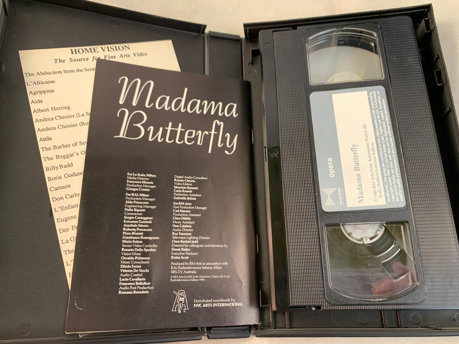 Cats (VHS Musicals bundle) Madama Butterfly, Don Giovanni, Tosca, Manon, +2