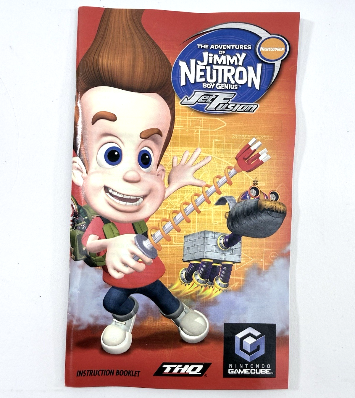 Jimmy Neutron: Boy Genius Jet Fusion GameCube Case, Manual and Insert Only