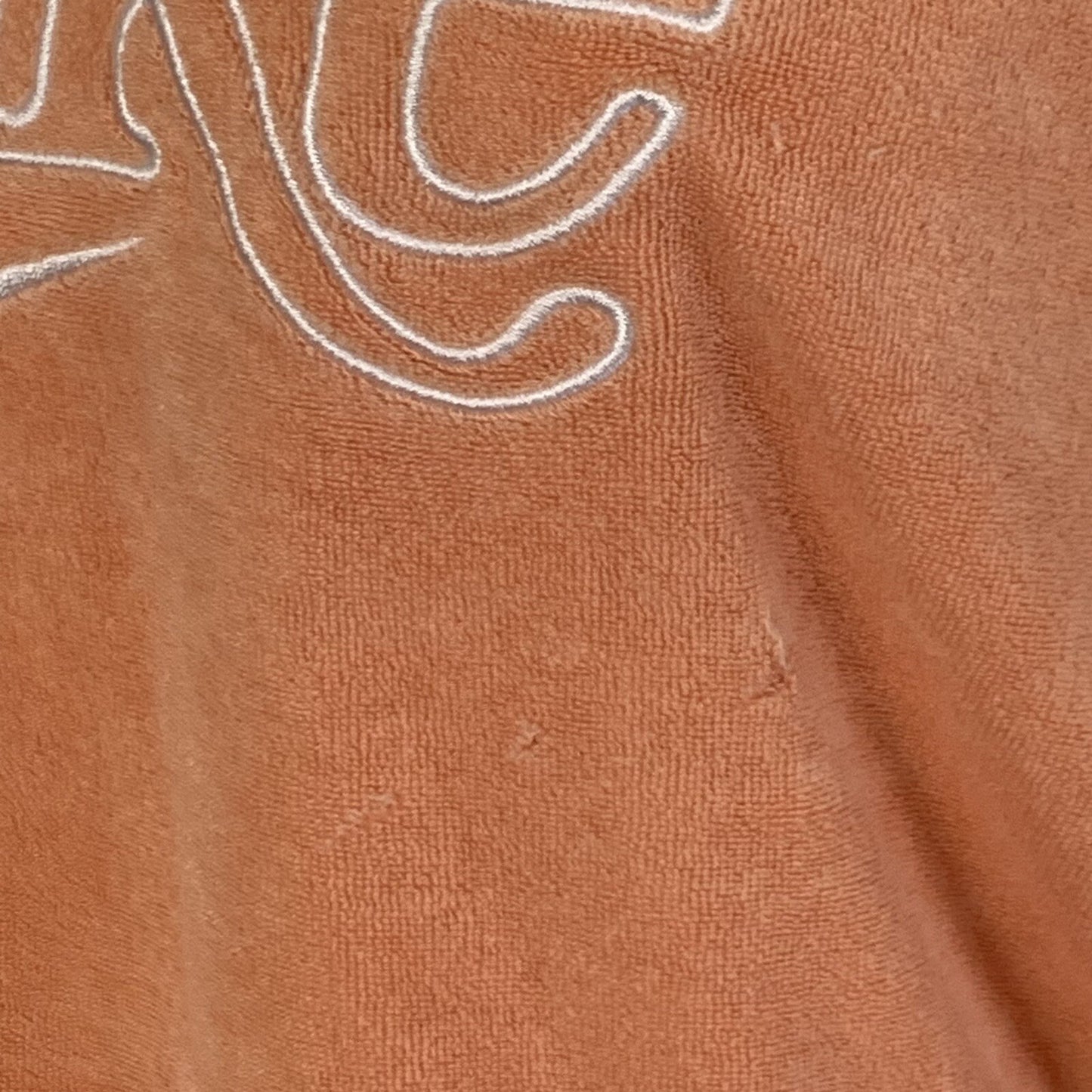 Nike Retro Femme Velour Terry Women's Medium Orange Long-Sleeved Crop Sweatshirt