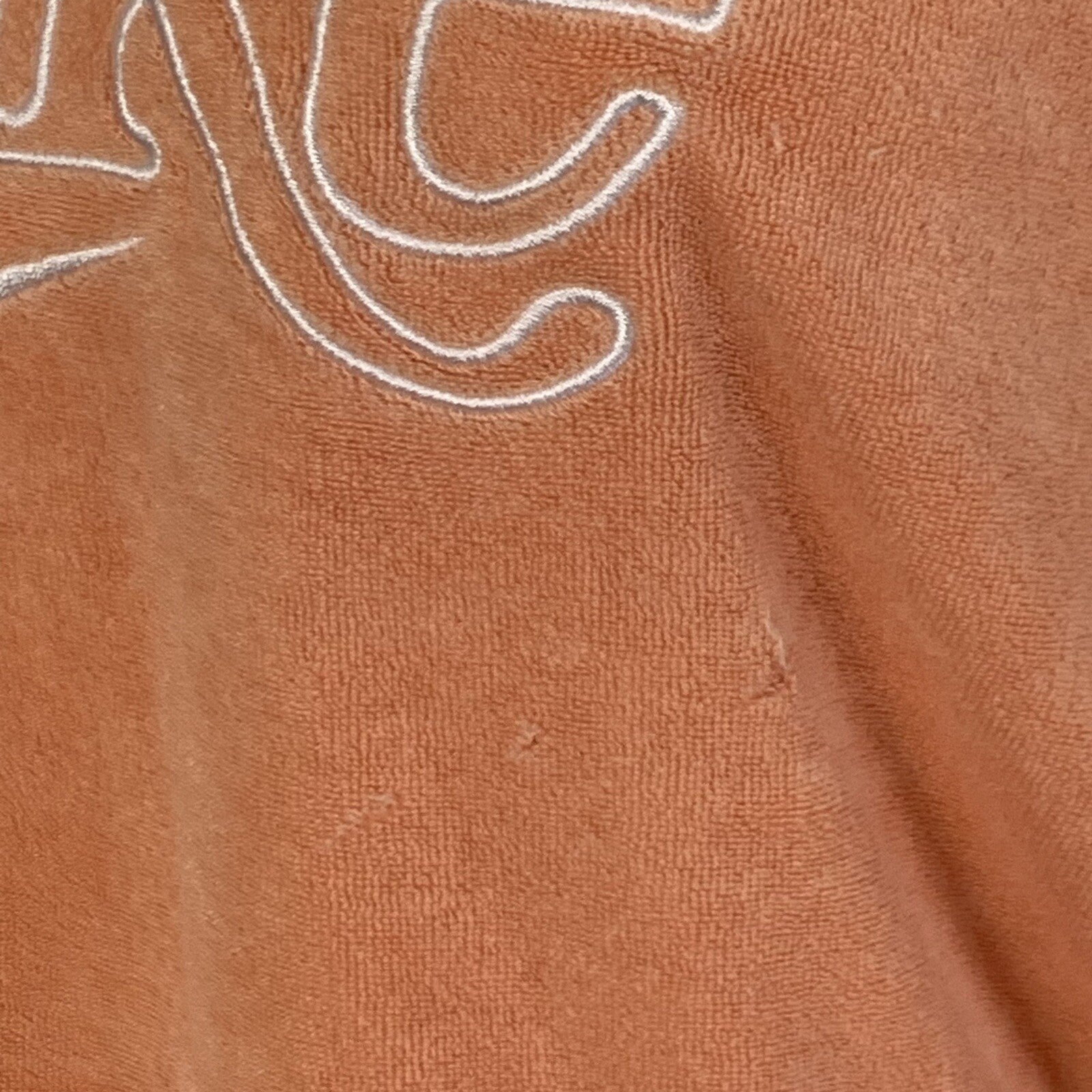 Nike Retro Femme Velour Terry Women's Medium Orange Long-Sleeved Crop Sweatshirt