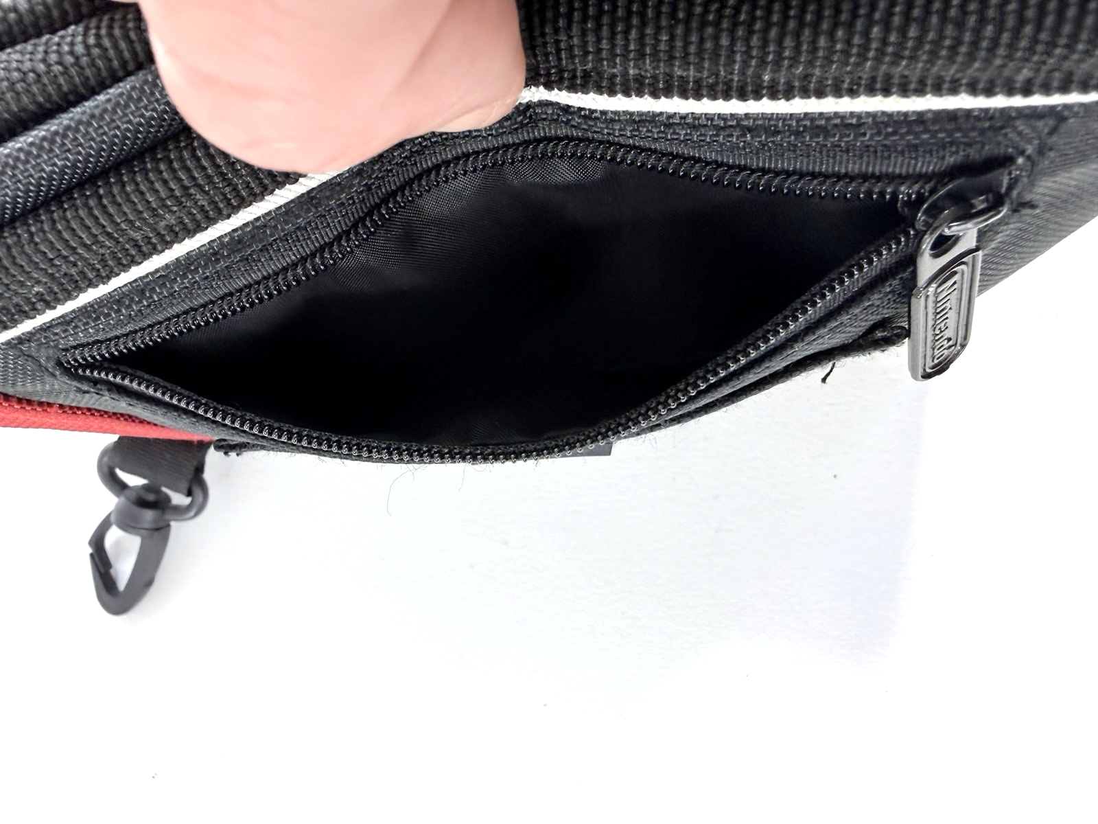 Nintendo DS Red and Black Switch N Carry Case with Zippered Pocket and Clip