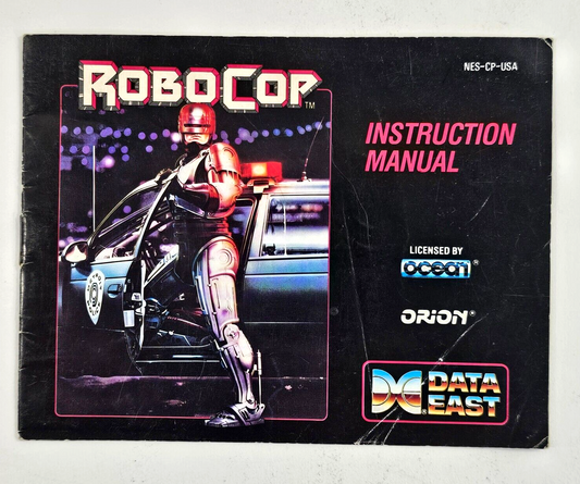 Robocop (Nintendo Entertainment System, 1988) Replacement Instruction Manual
