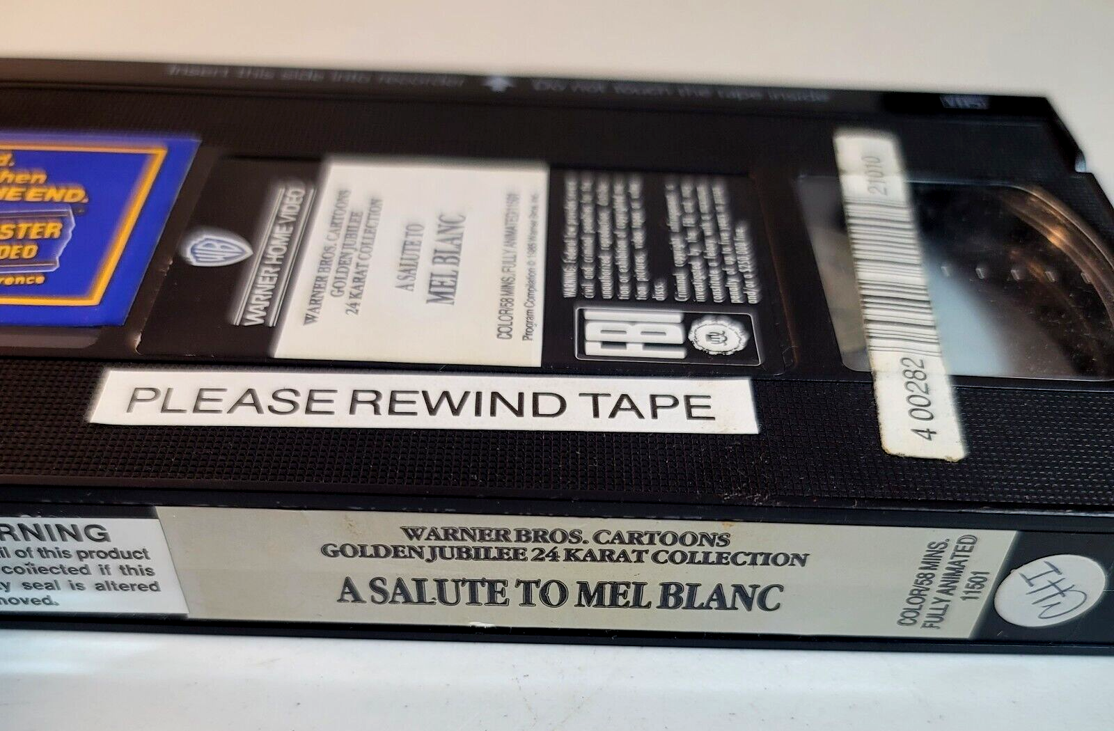 Golden Jubilee 24 Karat Collection (VHS, 1985) Salute to Mel Blanc - Tested