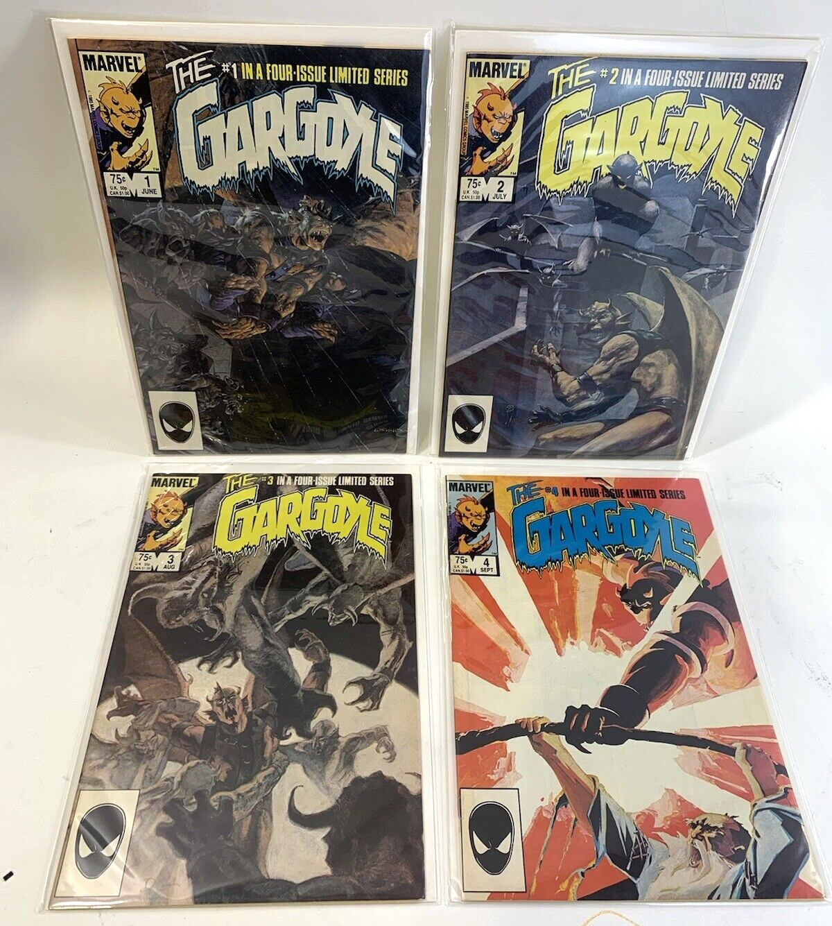Marvel Comics 1985 Limited Series The Gargoyle #1 2 3 4 Full Set