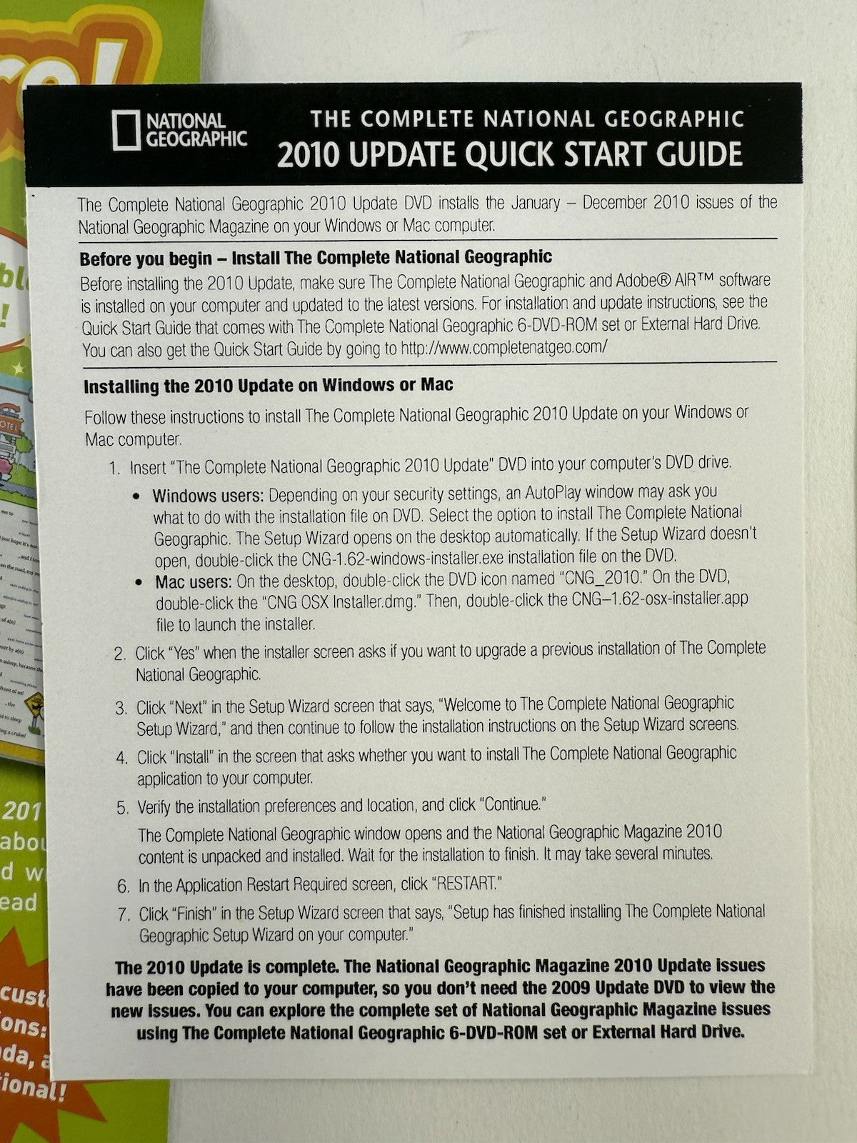 The Complete National Geographic: Every Issue Since 1988 (Win/Mac PC, 2010)