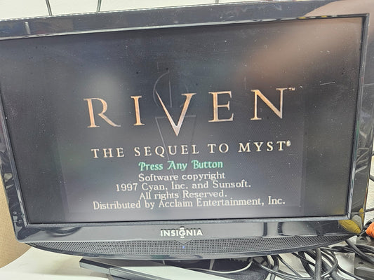 Riven: The Sequel to Myst (PlayStation, 1997) Discs, Case, Manual, Reg. - Tested