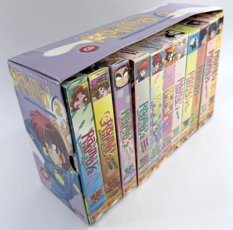 Viz Video Ranma 1/2 Anything-Goes Martial Arts Box Set (VHS, 1996, Dub) - No CD