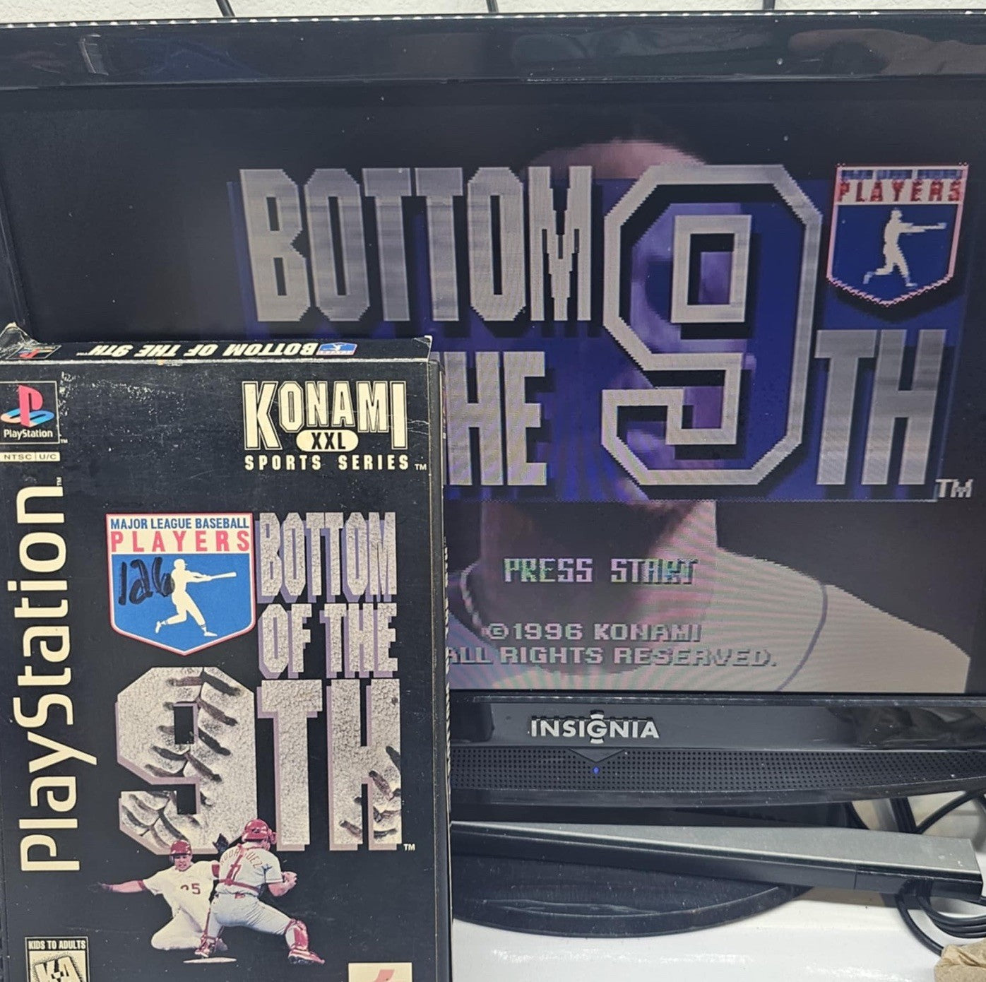 Bottom of the 9th [Long Box] (PlayStation 1, 1996) Game Case Manual - Tested