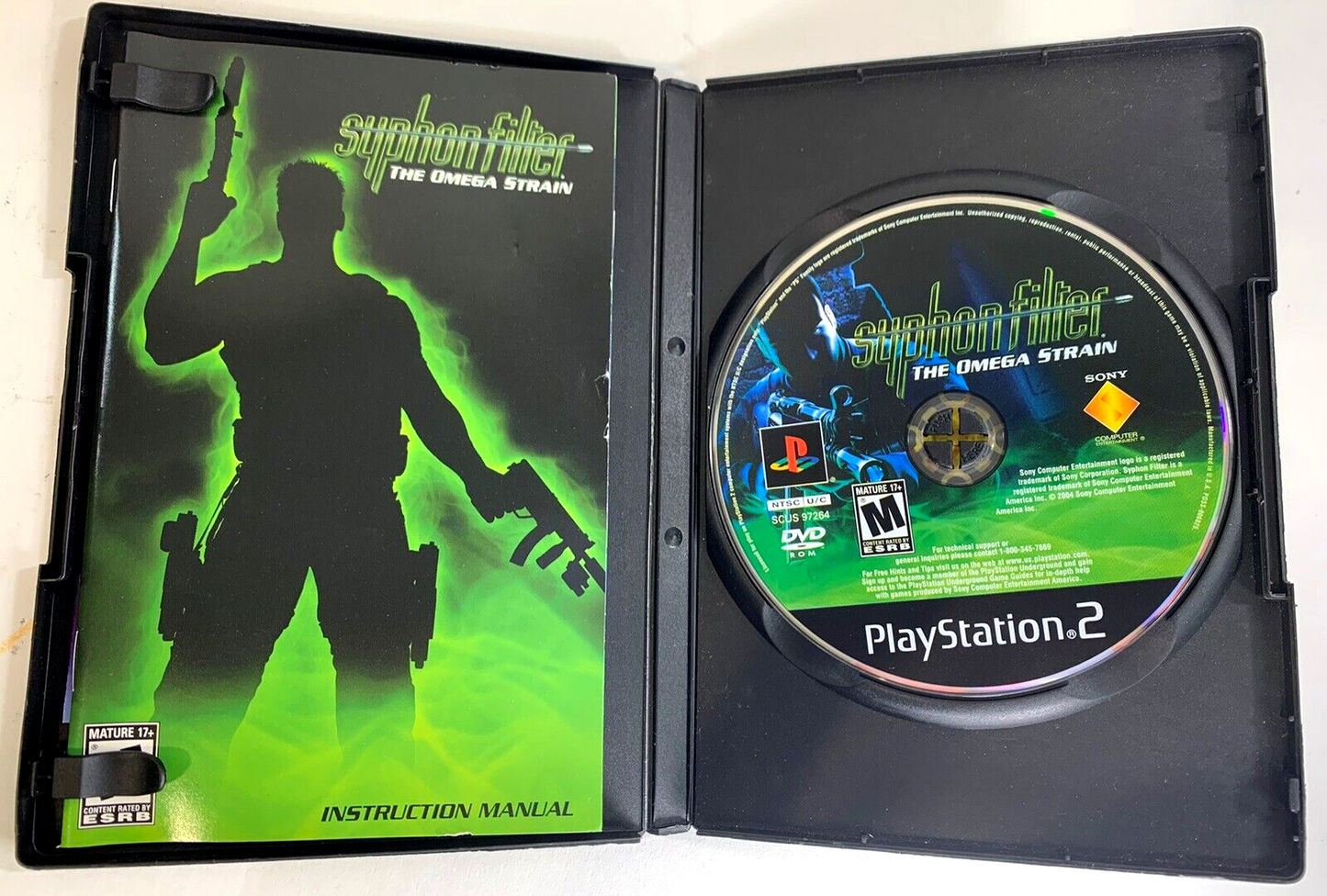 Syphon Filter: The Omega Strain (PlayStation 2, 2004) Game Case Manual Insert
