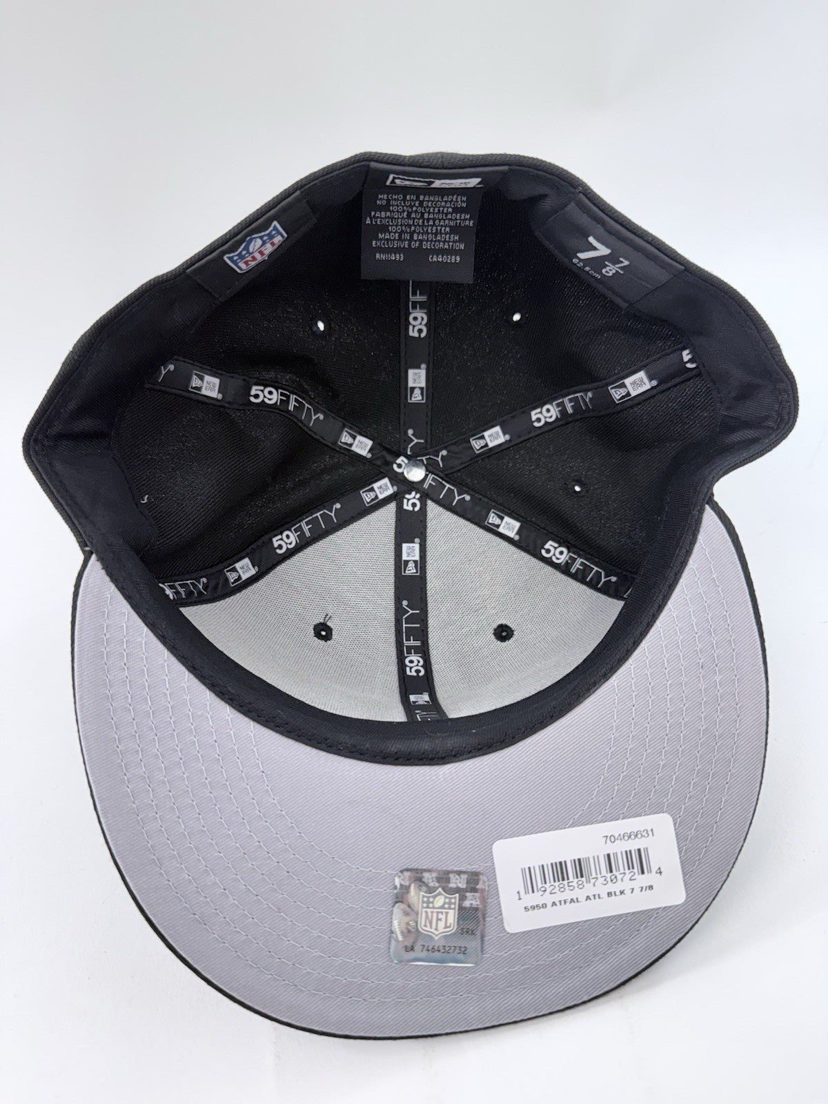 Men's Atlanta Falcons New Era 59Fifty 7 7/8 Black Fitted Hat - New