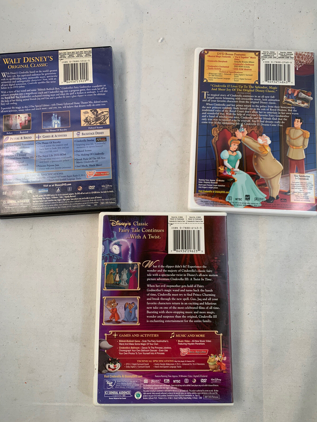 Cinderella (DVD bundle) Cinderella II/Cinderella III