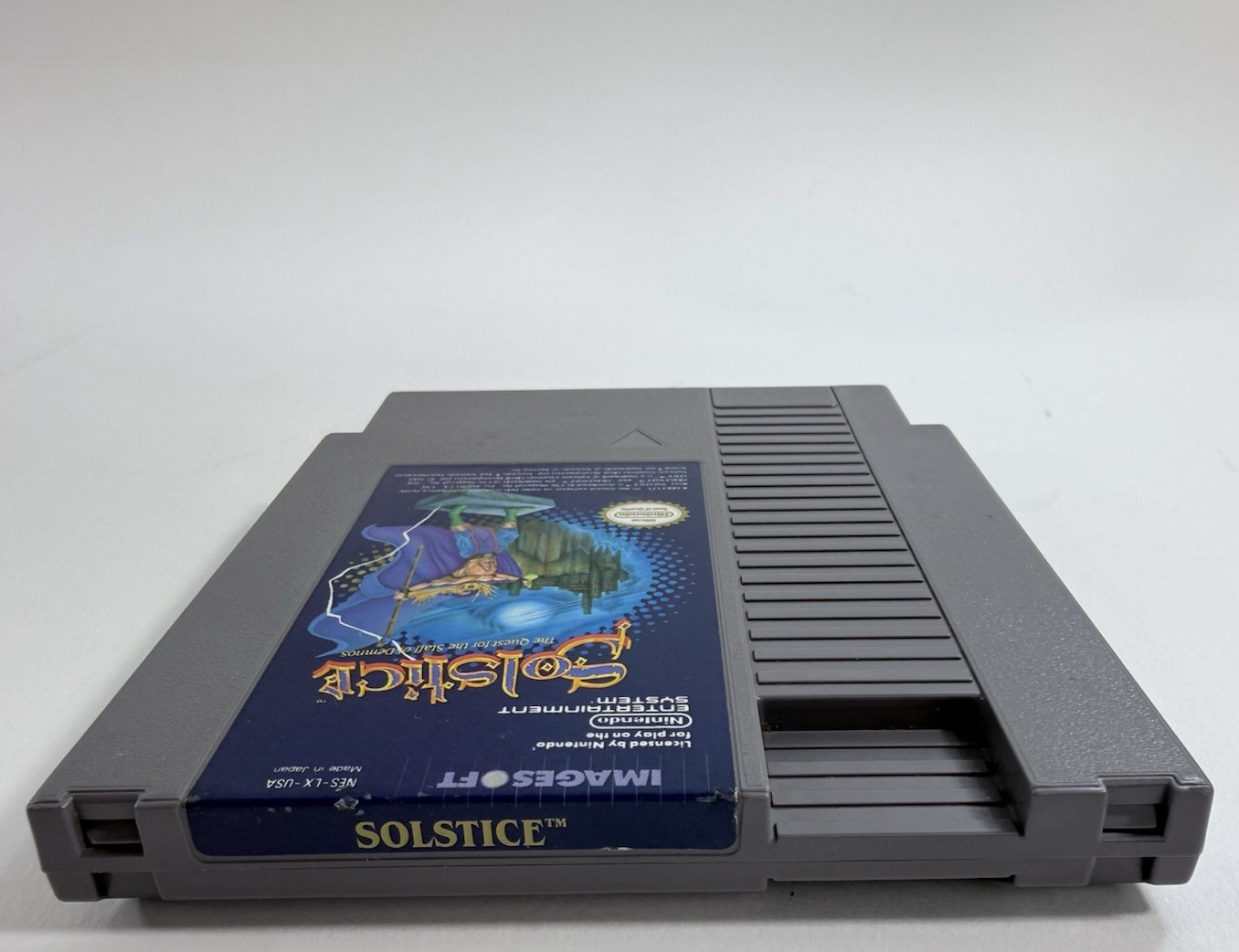 Solstice: The Quest for the Staff of Demnos (Nintendo NES, 1990) Game and Manual