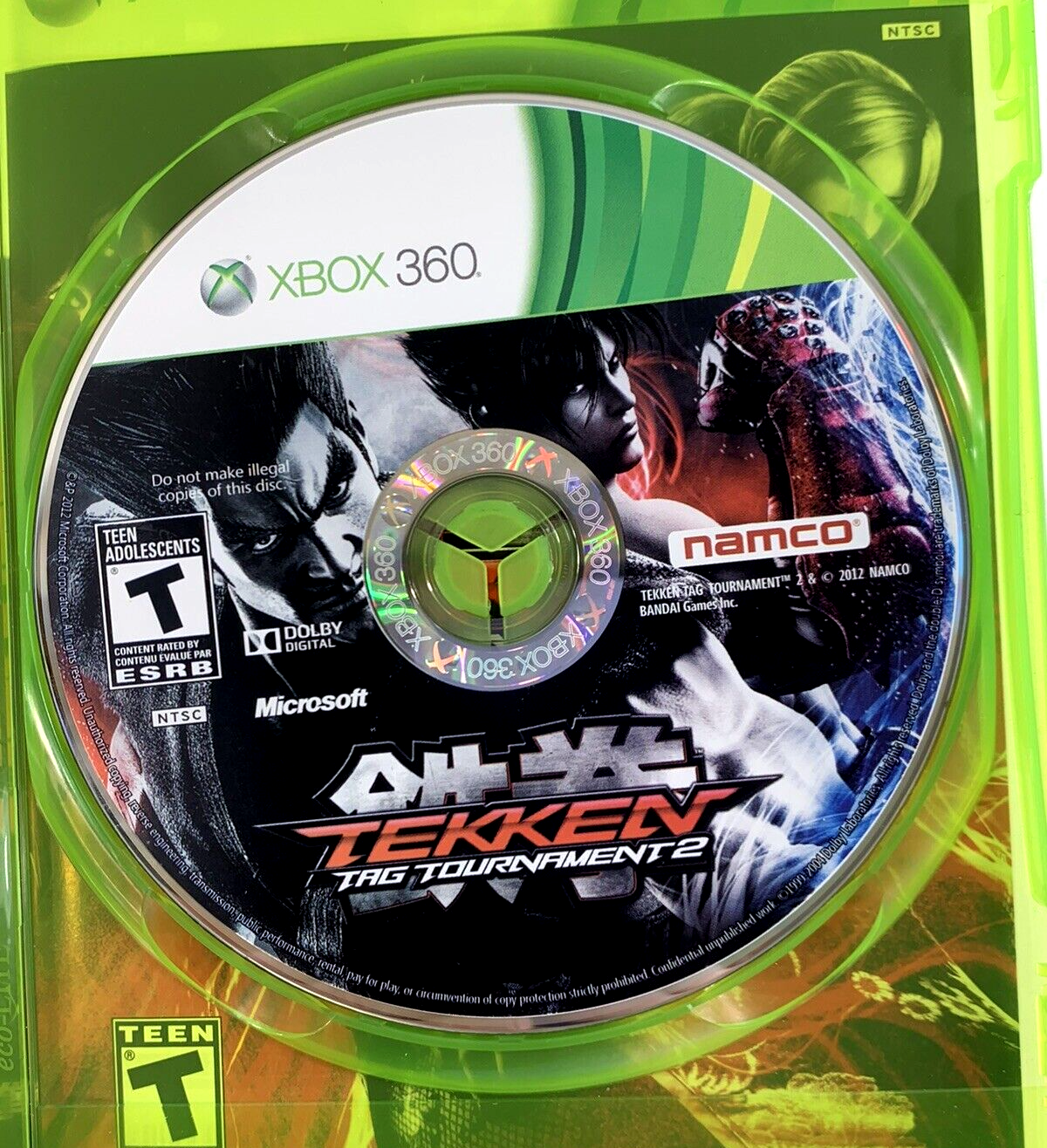 Tekken Tag Tournament 2 (Xbox 360, 2012) Game Case Manual Insert - Tested