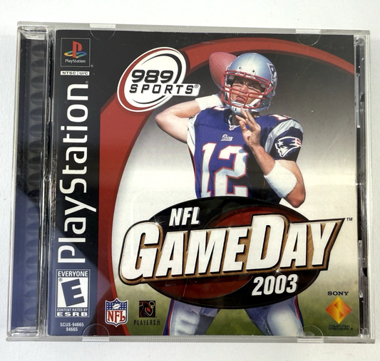NFL GameDay 2003 (PlayStation 1, 2002) Game, Case, Manual, Registration - Tested