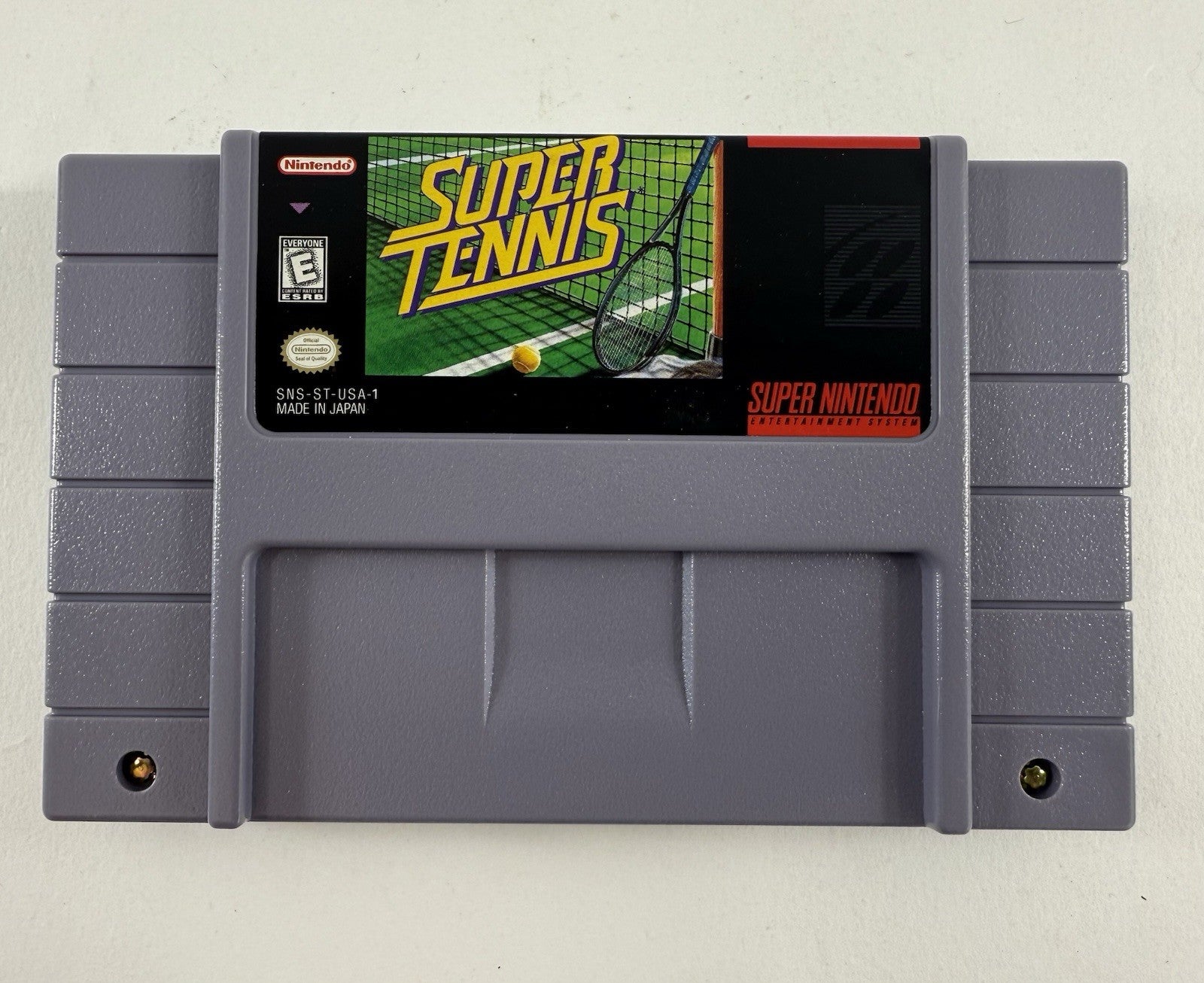 Super Tennis (Super Nintendo SNES, 1991) Game Box Manual Inserts - Tested
