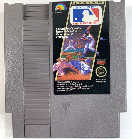 Major League Baseball (Nintendo NES, 1988) Game, Box, Insert, Sleeve - Tested