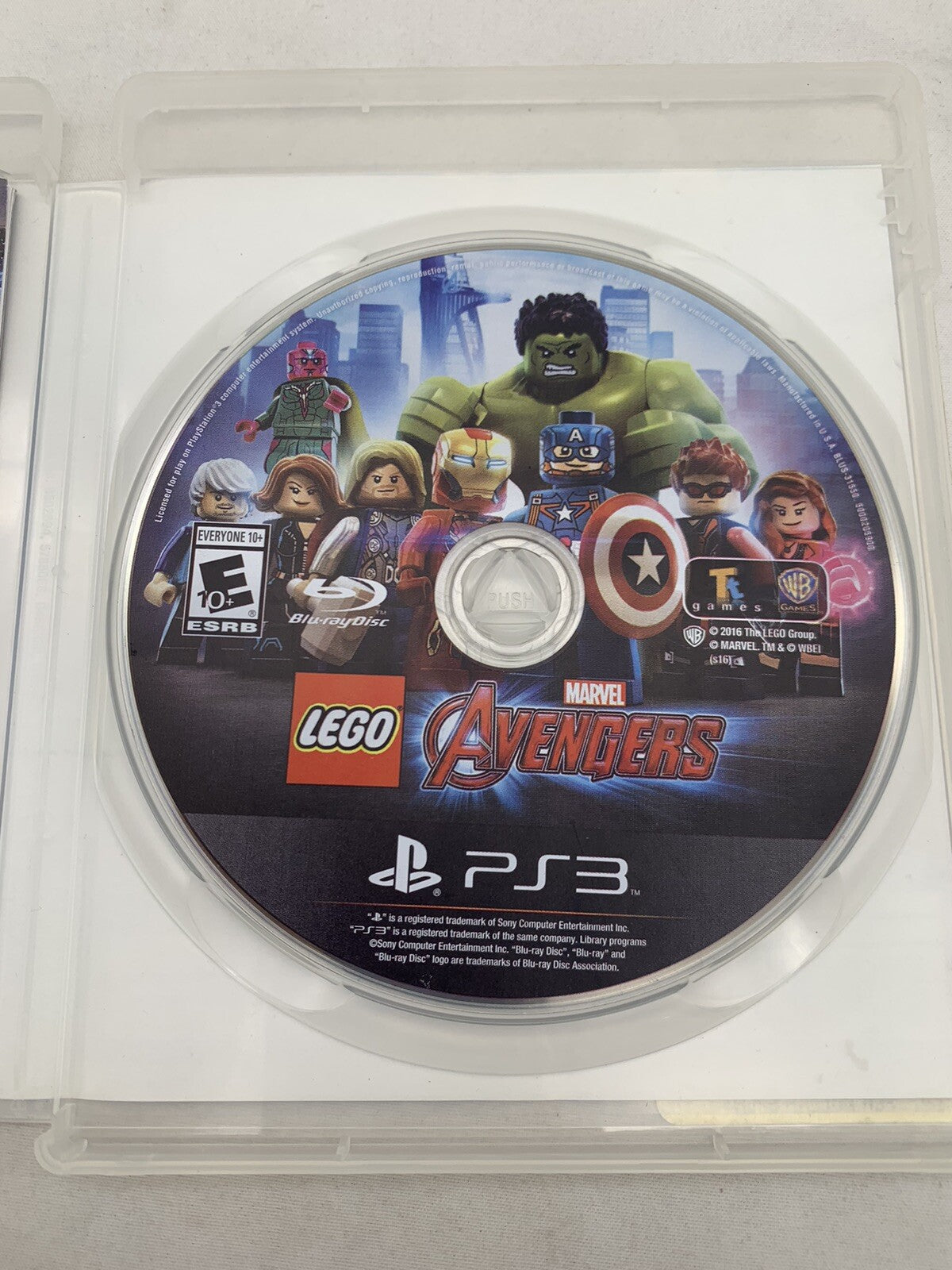 LEGO Marvel's Avengers (Sony PlayStation 3, 2016) Game Case Manual - Tested