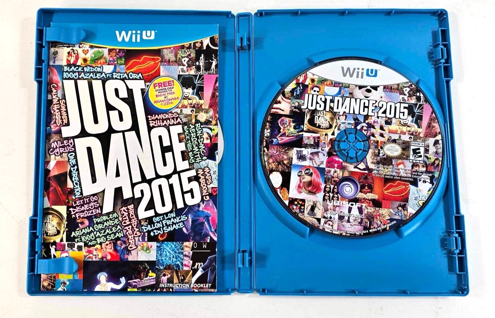 Just Dance 2015 (Nintendo Wii U, 2014) Game Case Manual - Tested