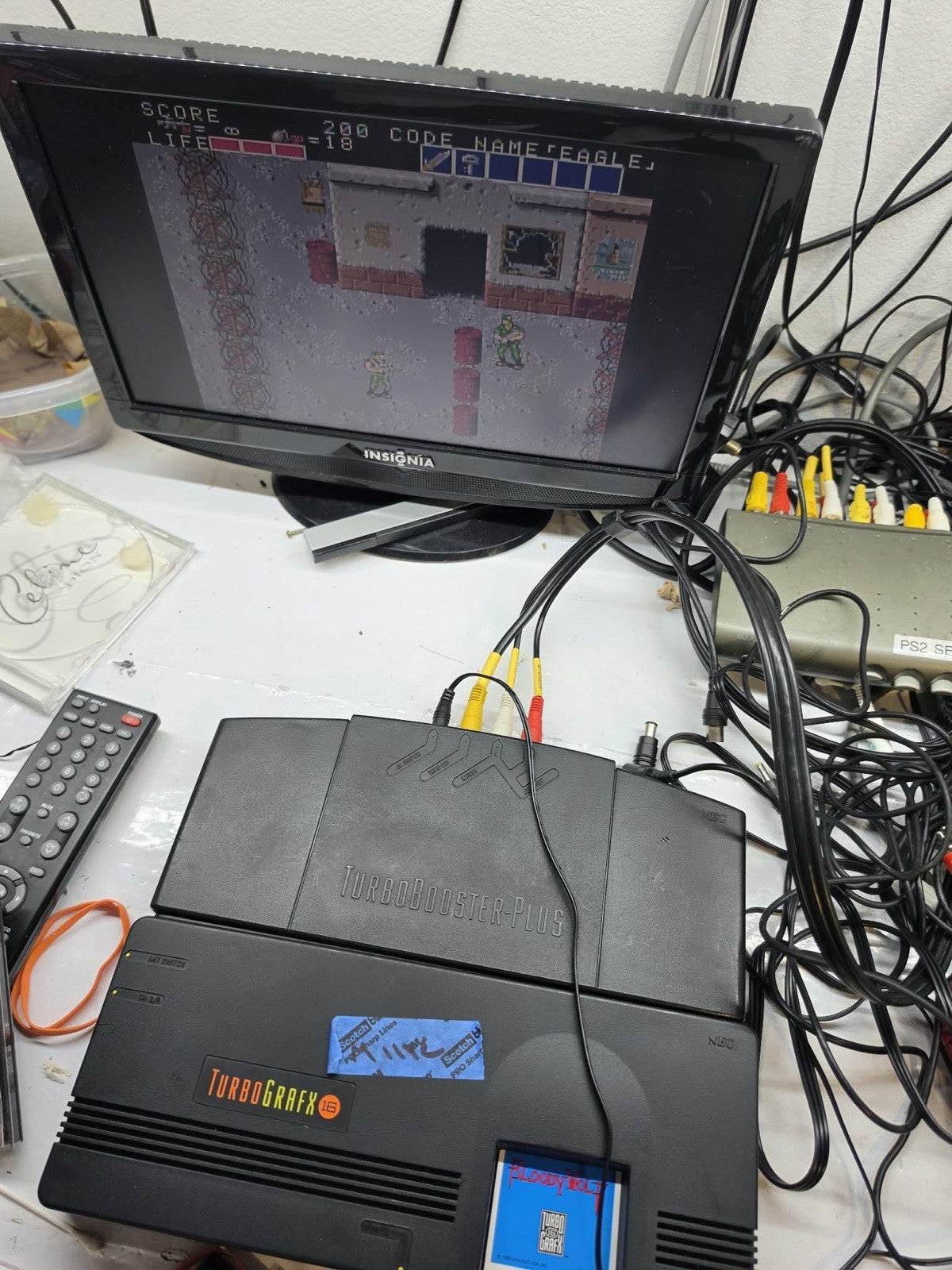 Bloody Wolf (TurboGrafx-16, 1990) Game, Case, and Manual - Tested and Working
