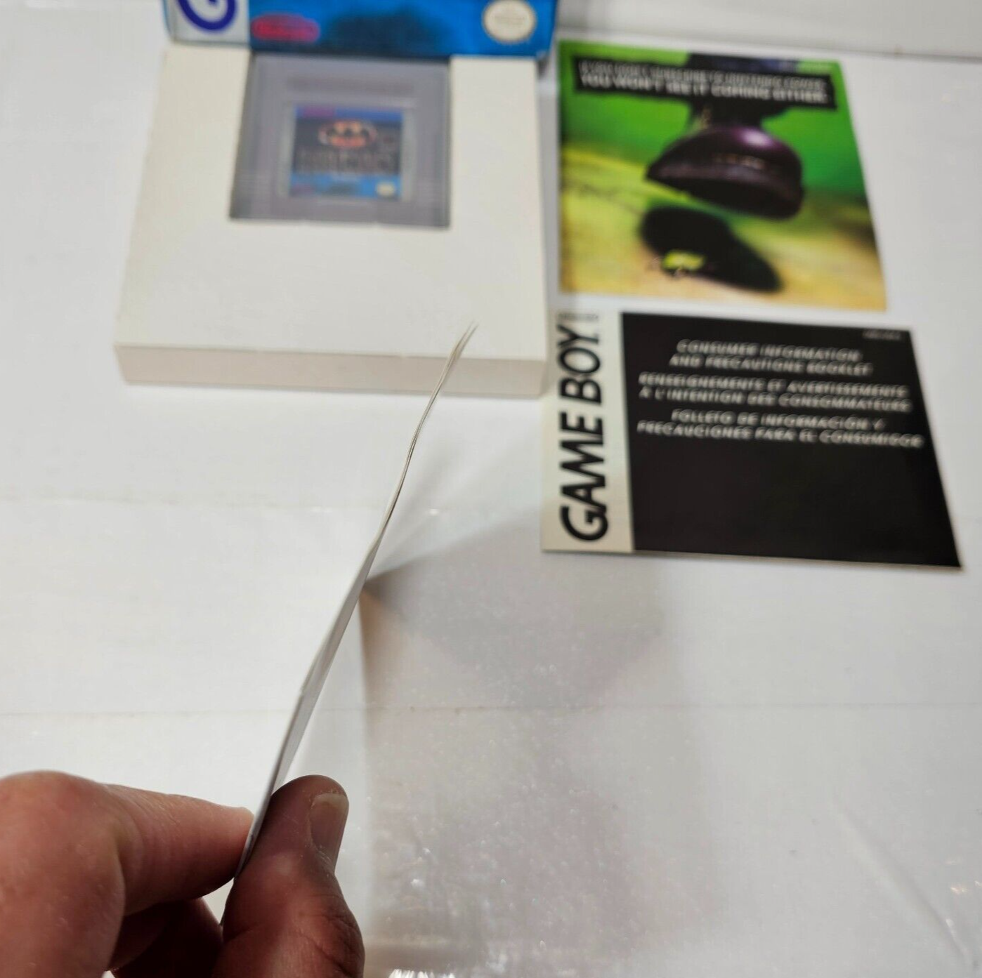 Batman: The Video Game (Nintendo Gameboy, 1990) [CIB] Manual Box Inserts