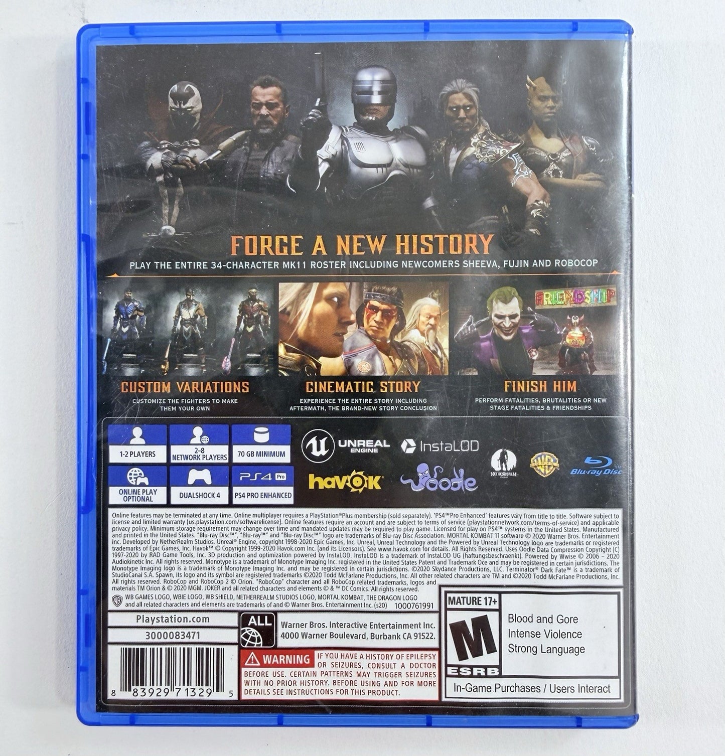 Mortal Kombat 11: Aftermath Kollection (Sony PlayStation 4) - Tested and Working
