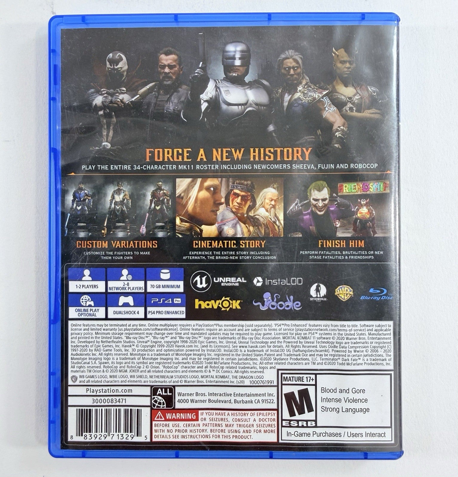 Mortal Kombat 11: Aftermath Kollection (Sony PlayStation 4) - Tested and Working