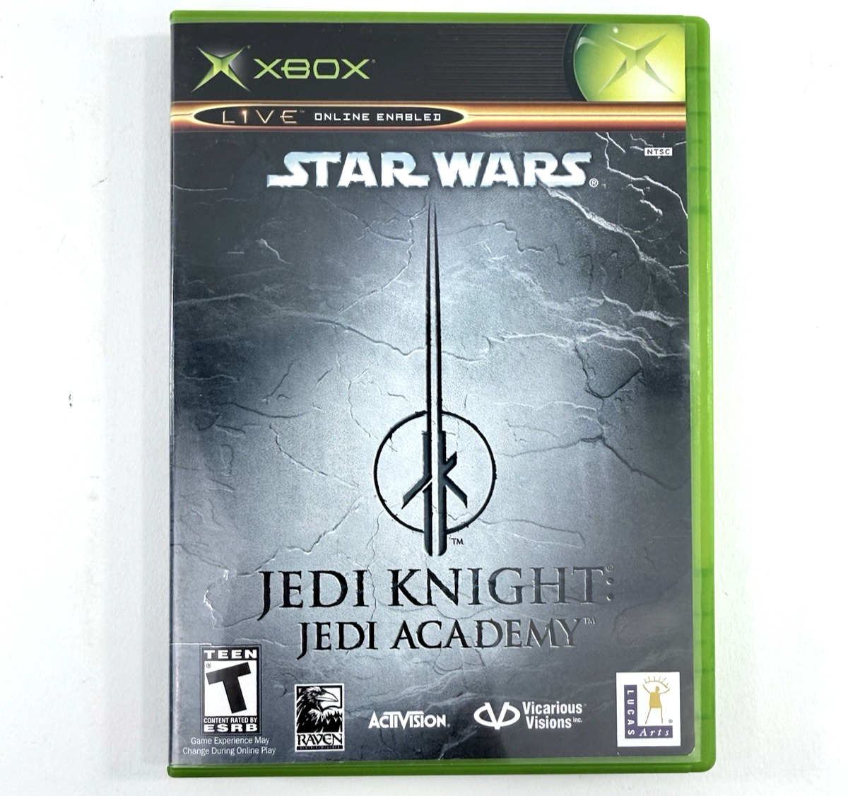 Star Wars Jedi Knight: Jedi Academy (Xbox, 2003) Game Case Manual Registration