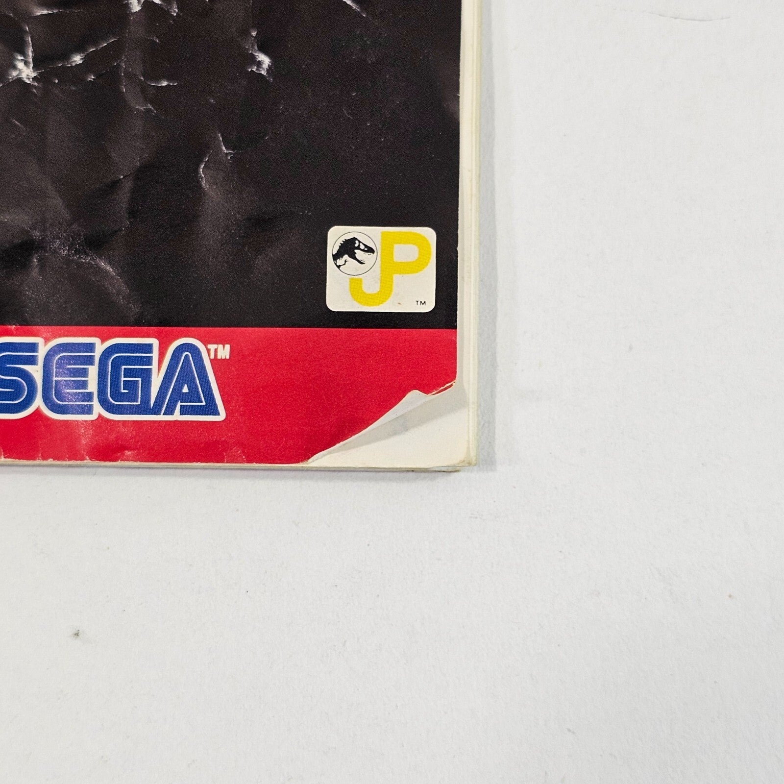 Jurassic Park (Sega Genesis, 1993) Game Manual and Case with Hangtab - Tested