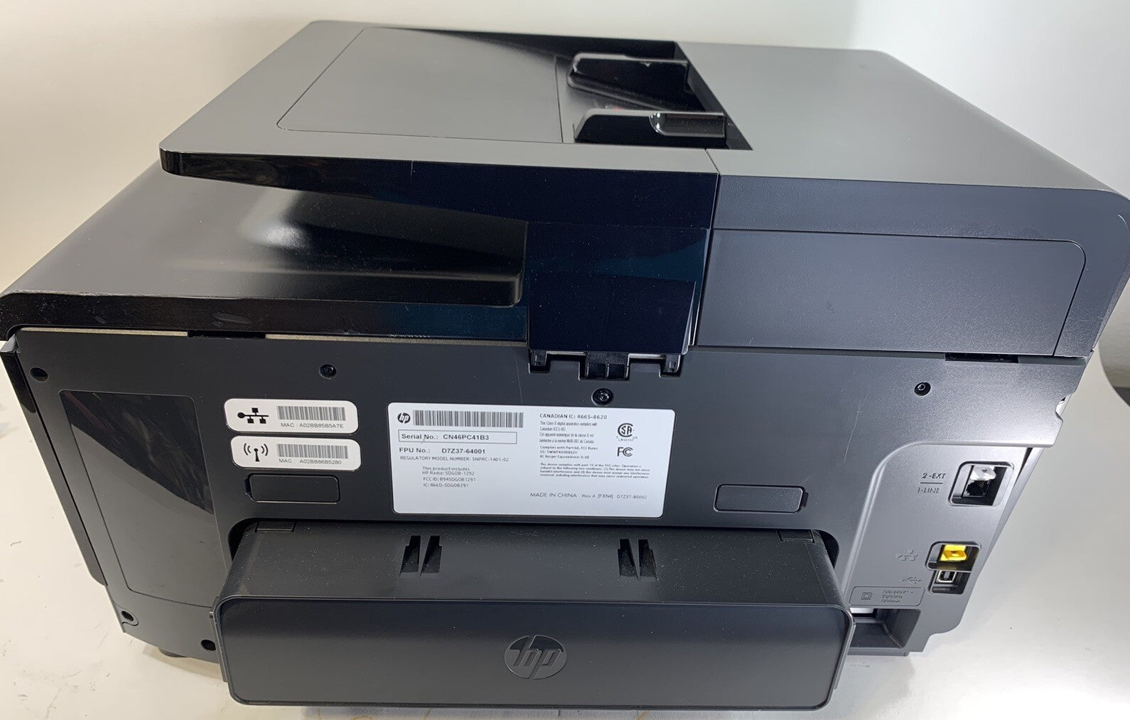 HP Officejet Pro 8625 e-All-in-One Printer - Tested and Working