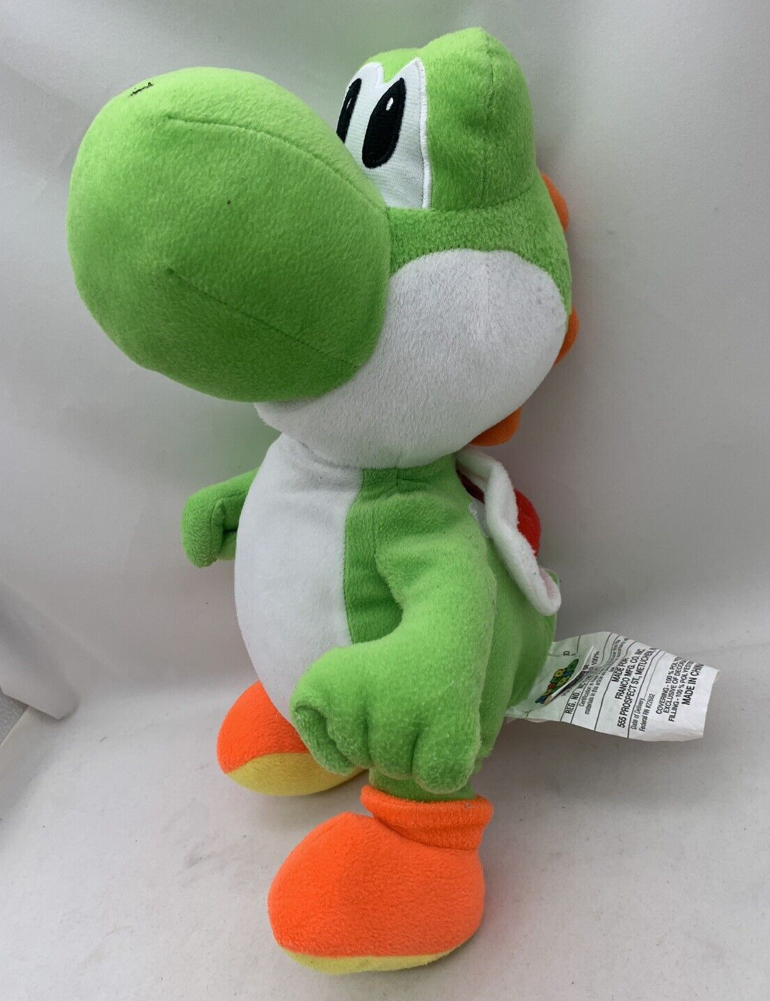 Nintendo Super Mario 15” Yoshi Plush Pillow Toy w/Secret Pocket