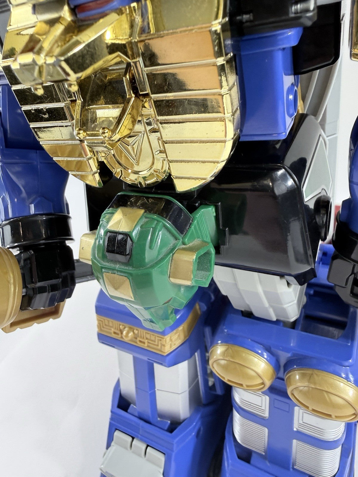 Bandai 1996 Power Rangers Deluxe Zeo Megazord & Red Battlezord Puncher - Tested
